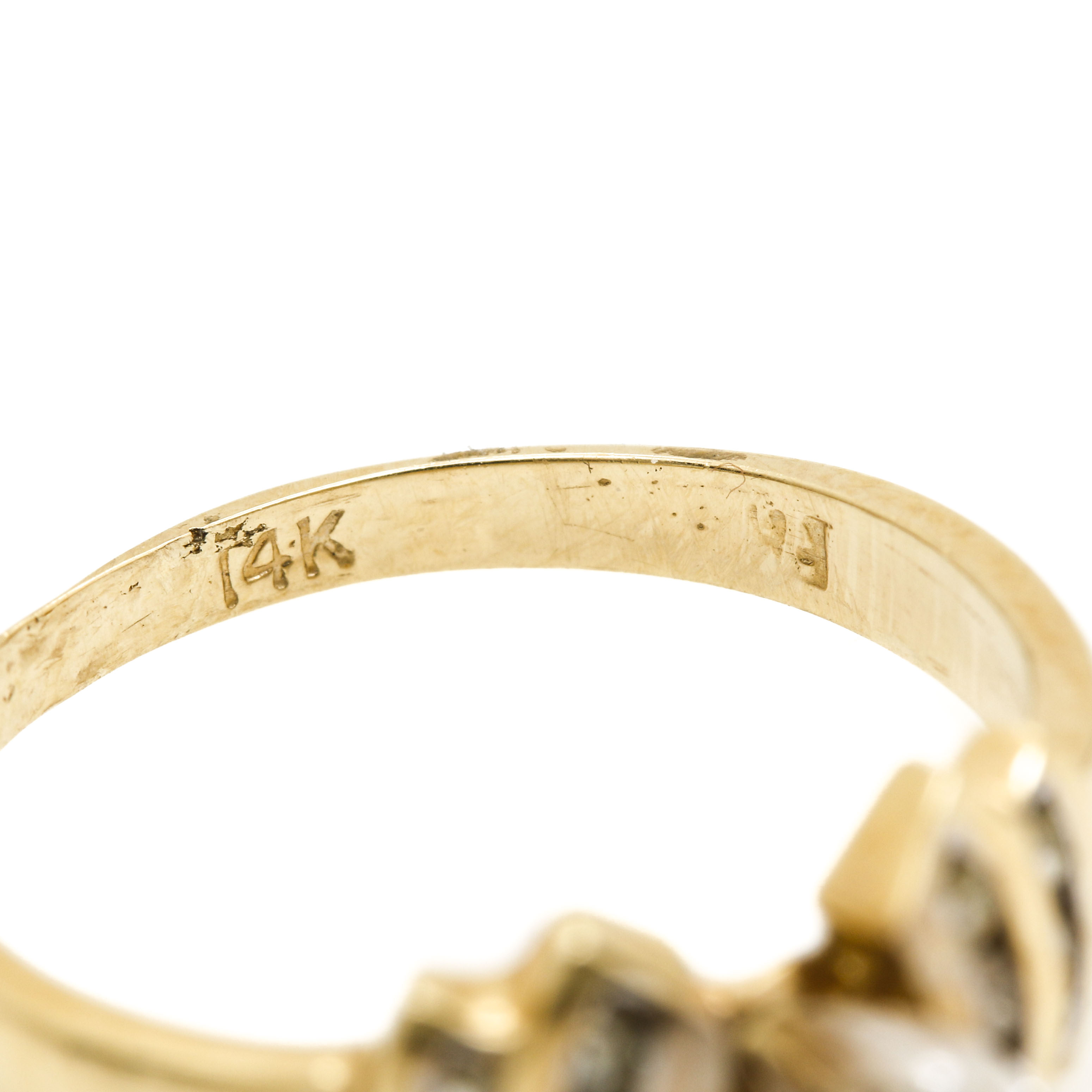 14K Yellow Gold Diamond Ring