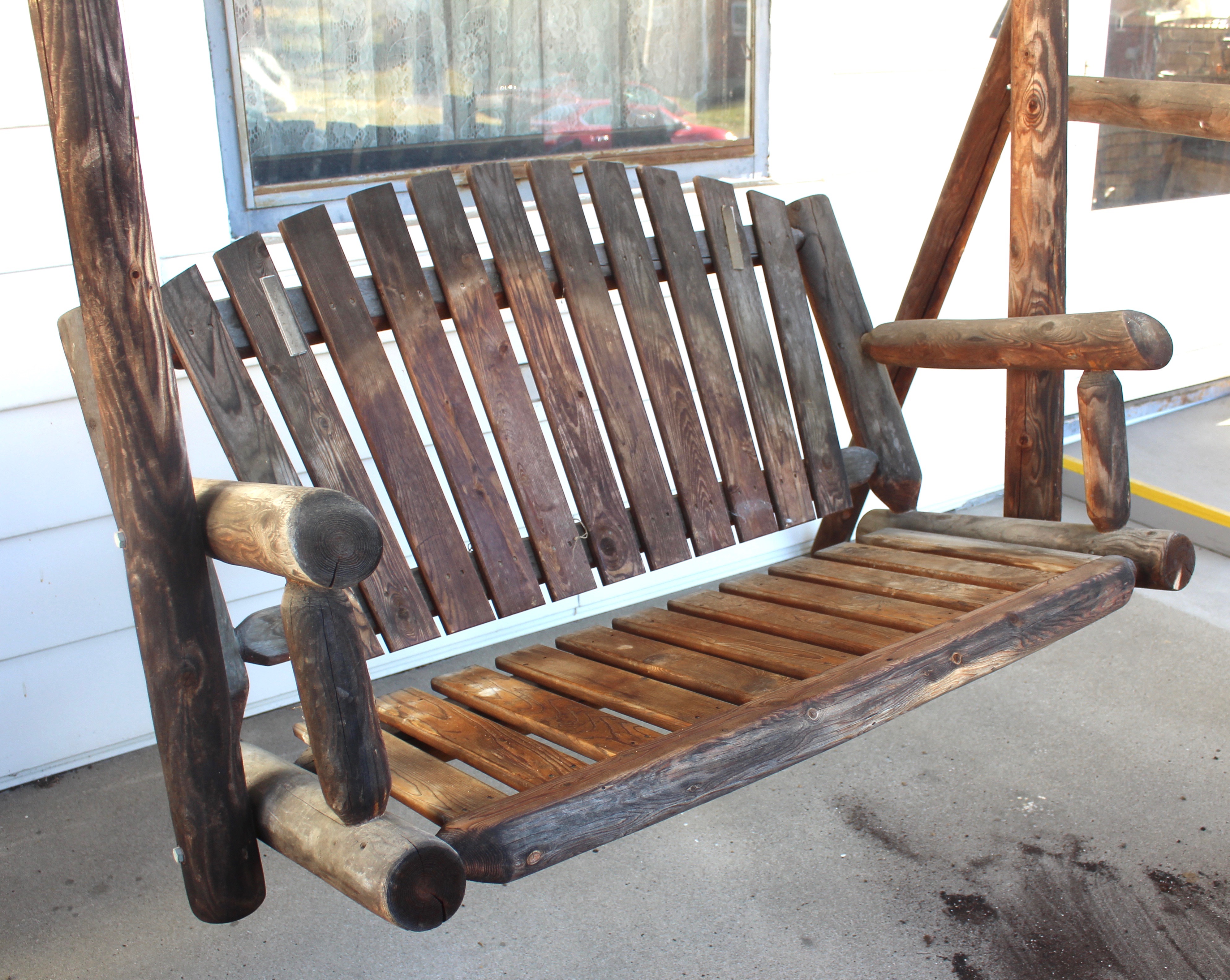 Artisan Crafted Rustic Porch Swing