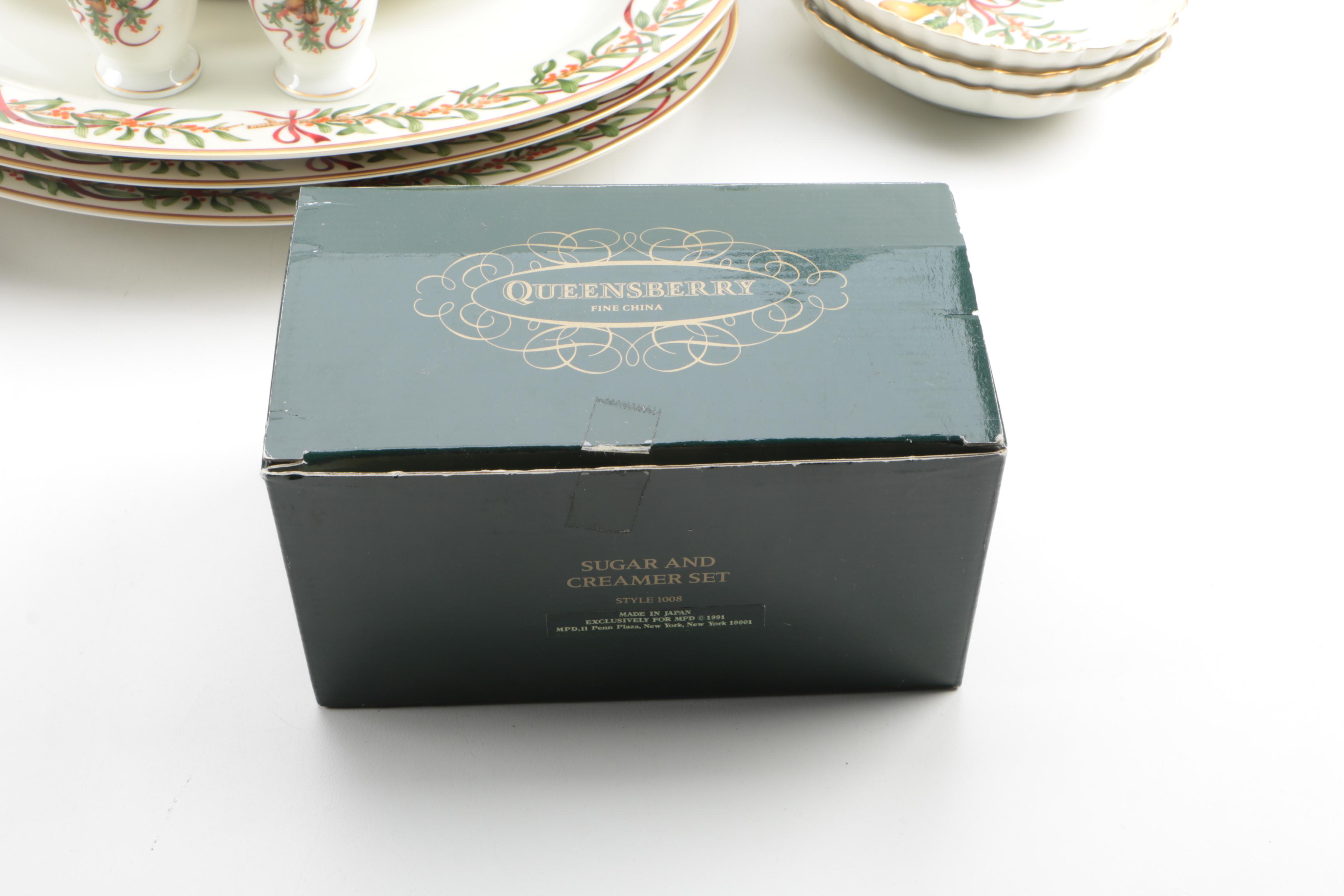 Holiday Tableware Including Royal Gallery "Queensberry" 1990s