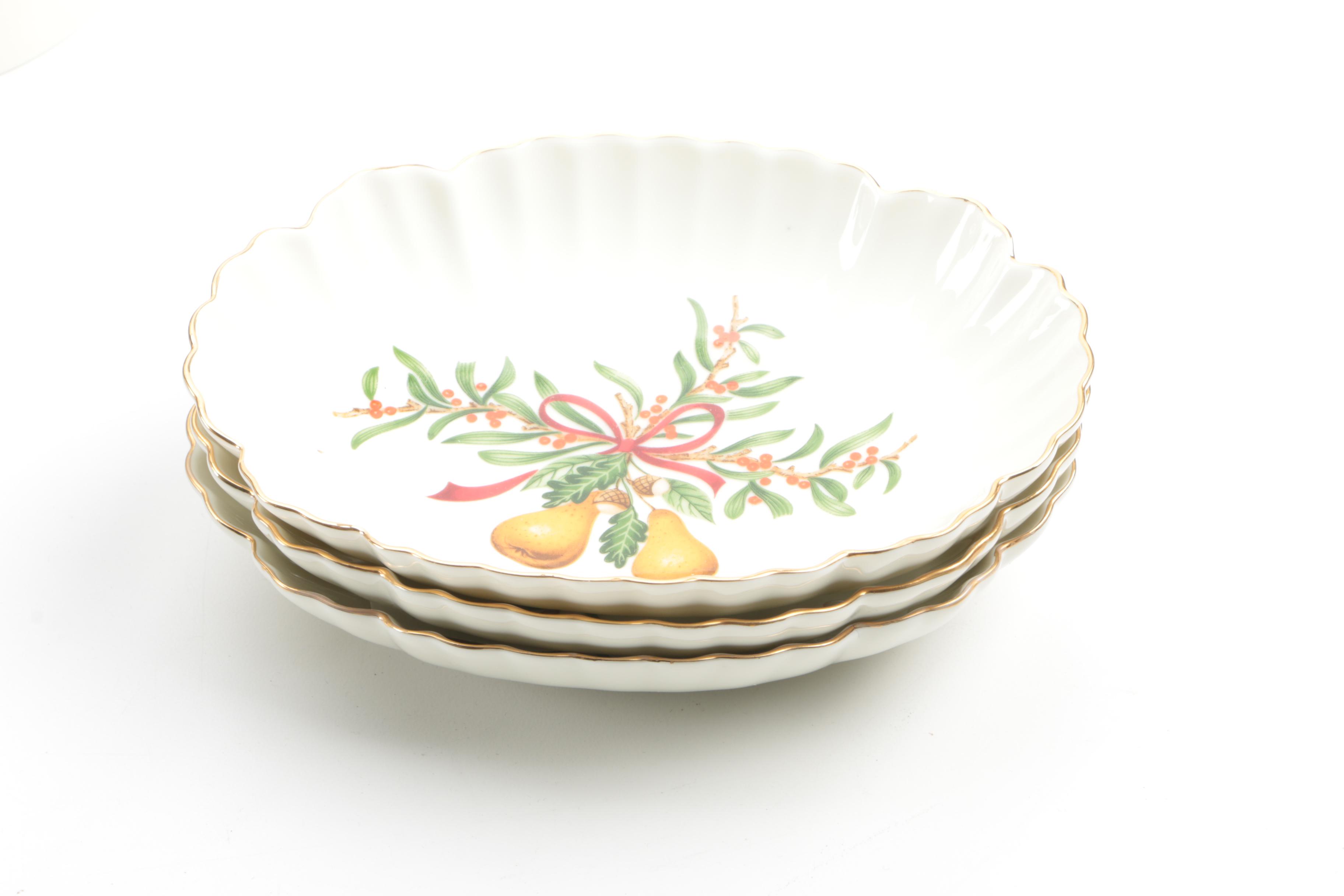 Holiday Tableware Including Royal Gallery "Queensberry" 1990s