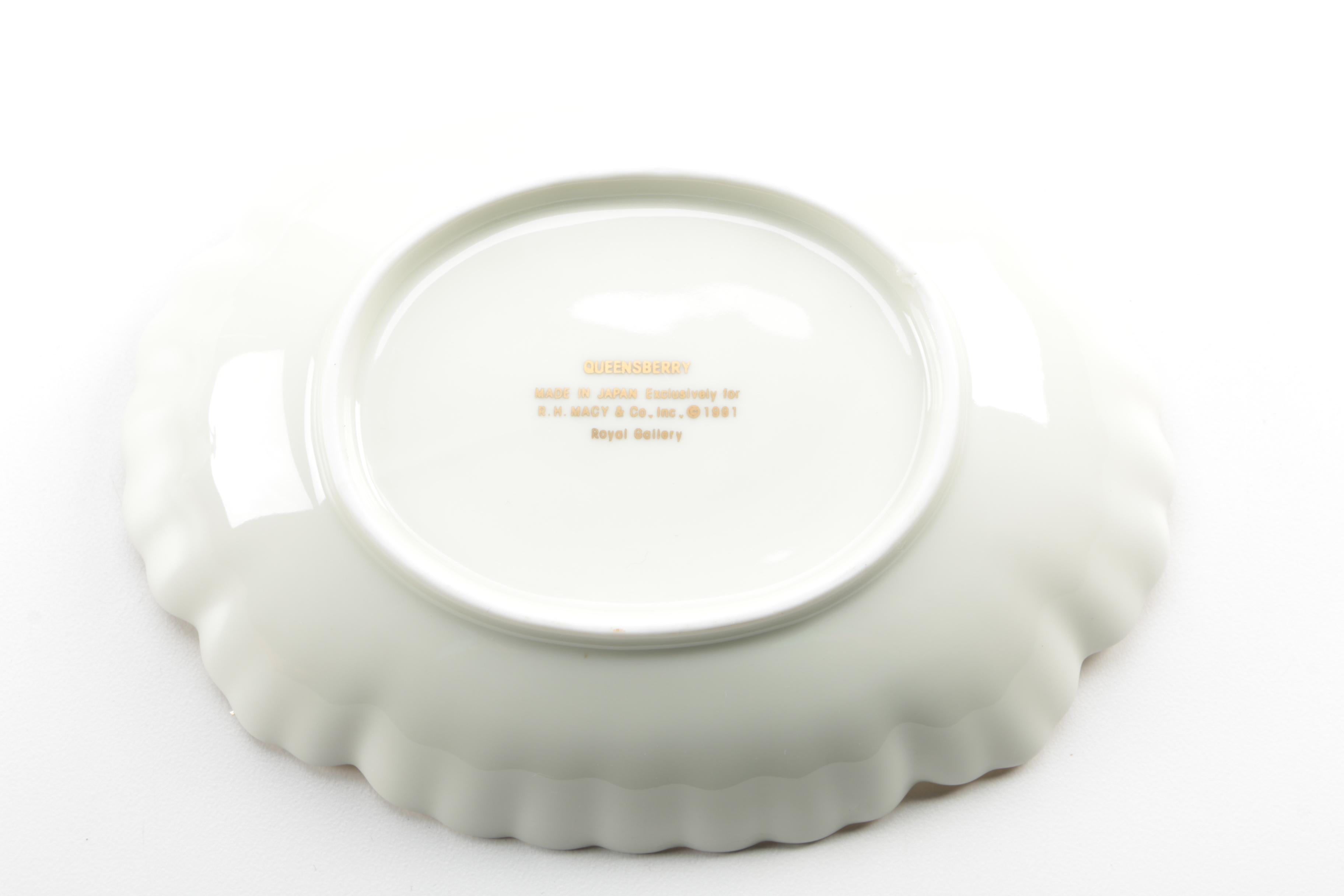 Holiday Tableware Including Royal Gallery "Queensberry" 1990s