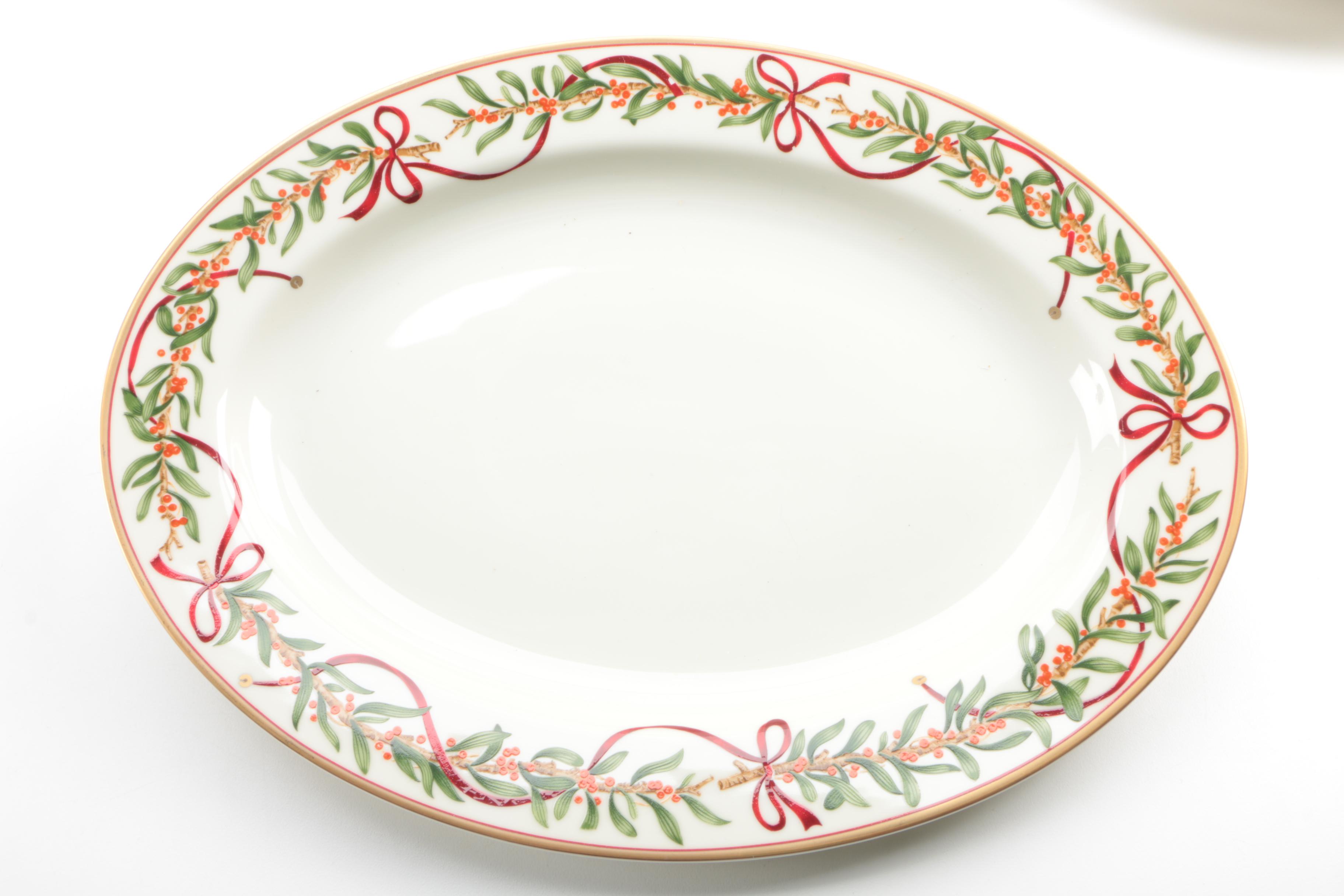 Holiday Tableware Including Royal Gallery "Queensberry" 1990s