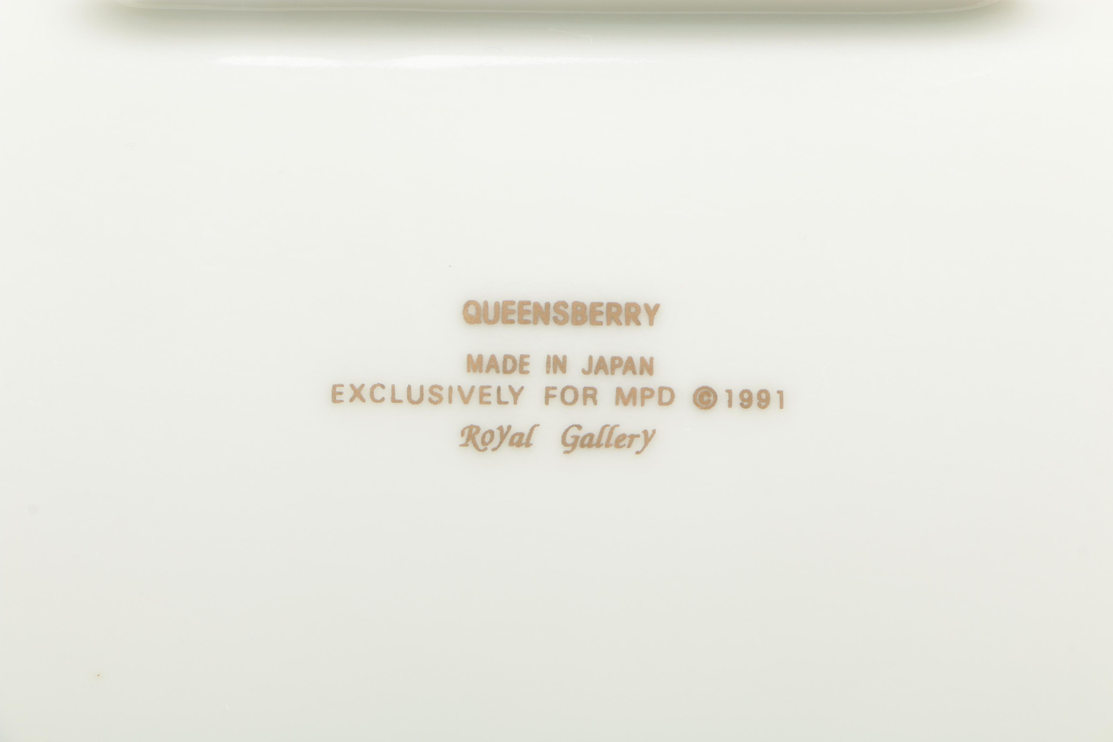 Holiday Tableware Including Royal Gallery "Queensberry" 1990s