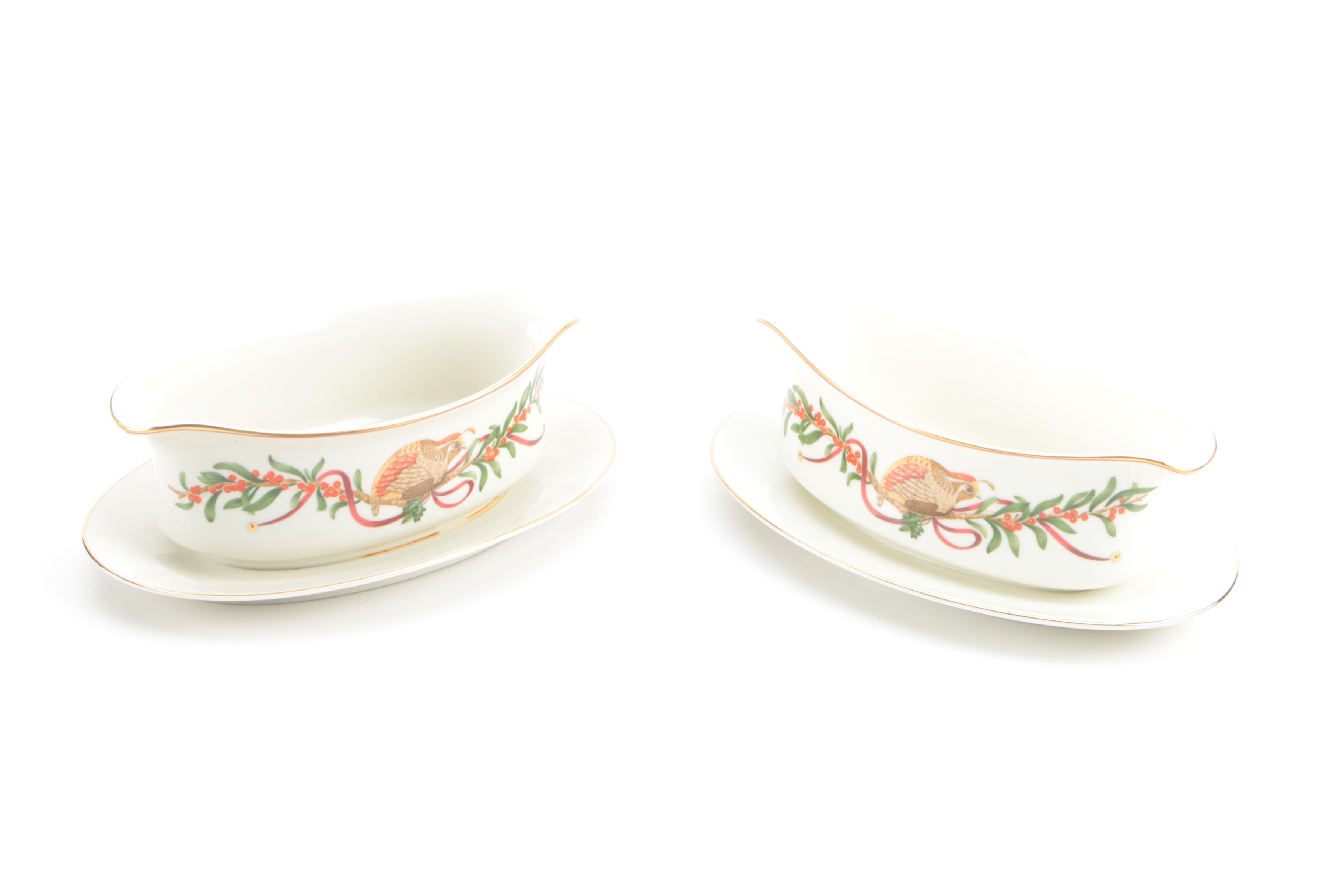 Holiday Tableware Including Royal Gallery "Queensberry" 1990s