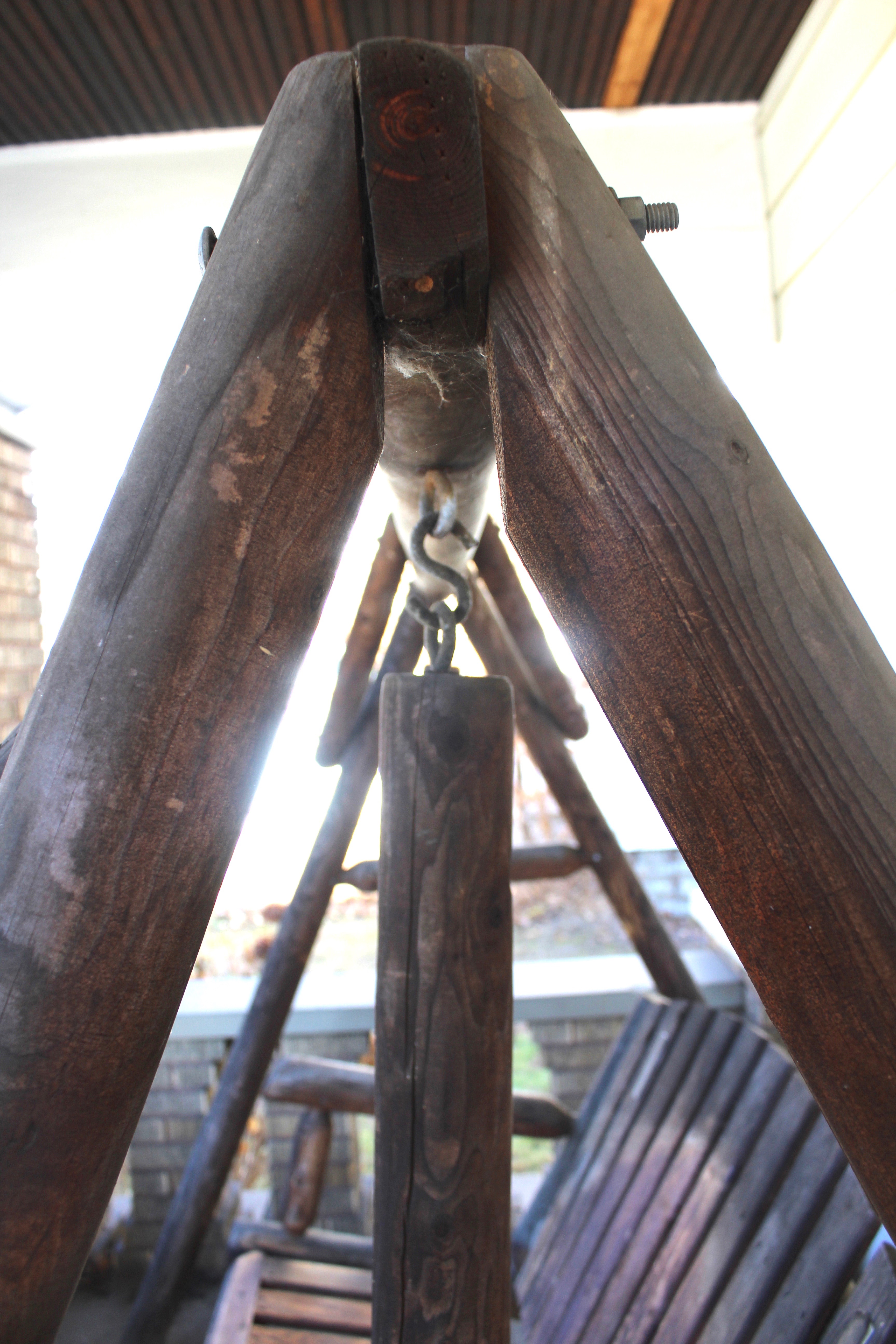 Artisan Crafted Rustic Porch Swing