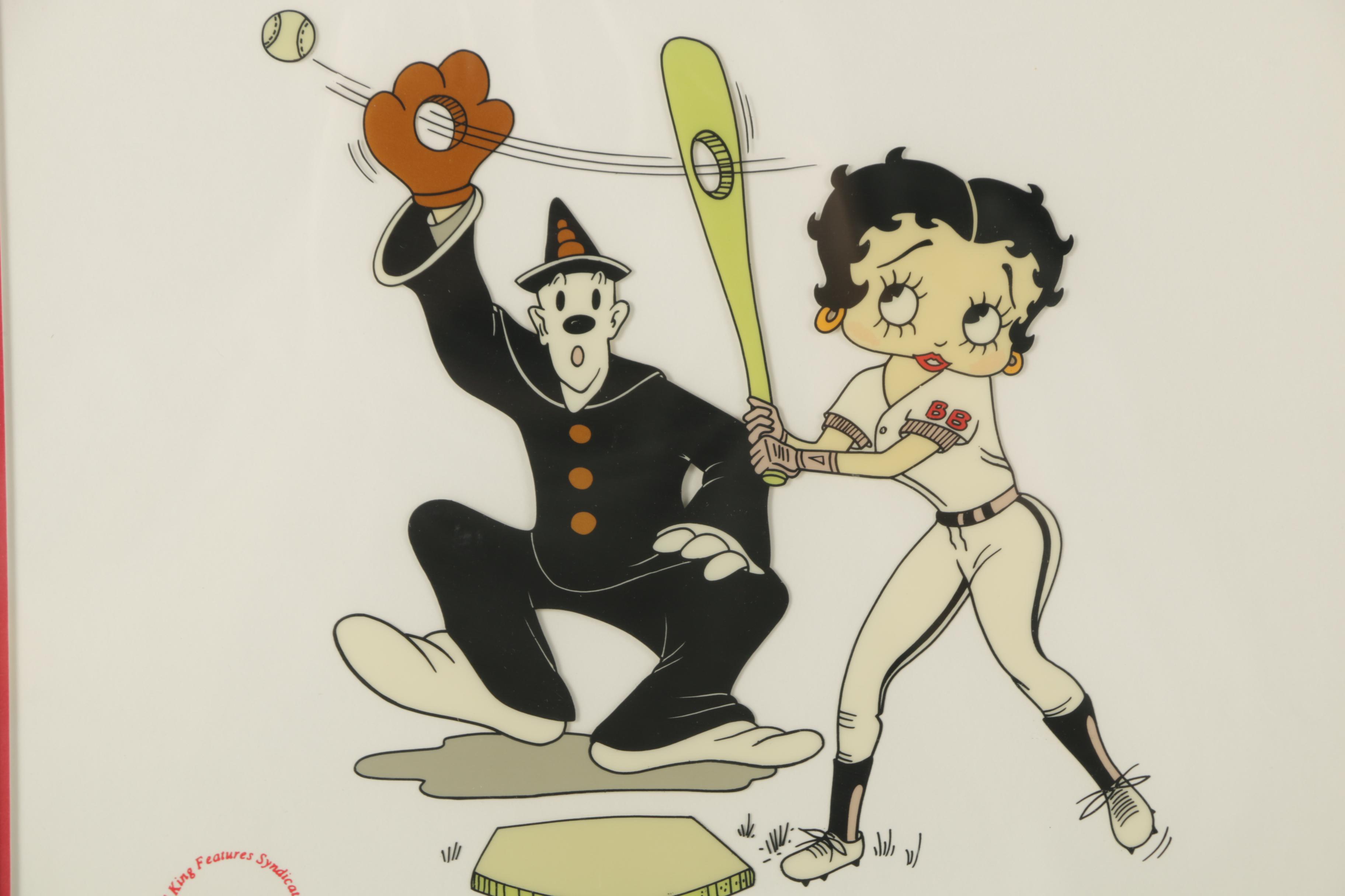 1991 "Betty Boop" Limited Edition Reproduction Animation Cel "The Babe"