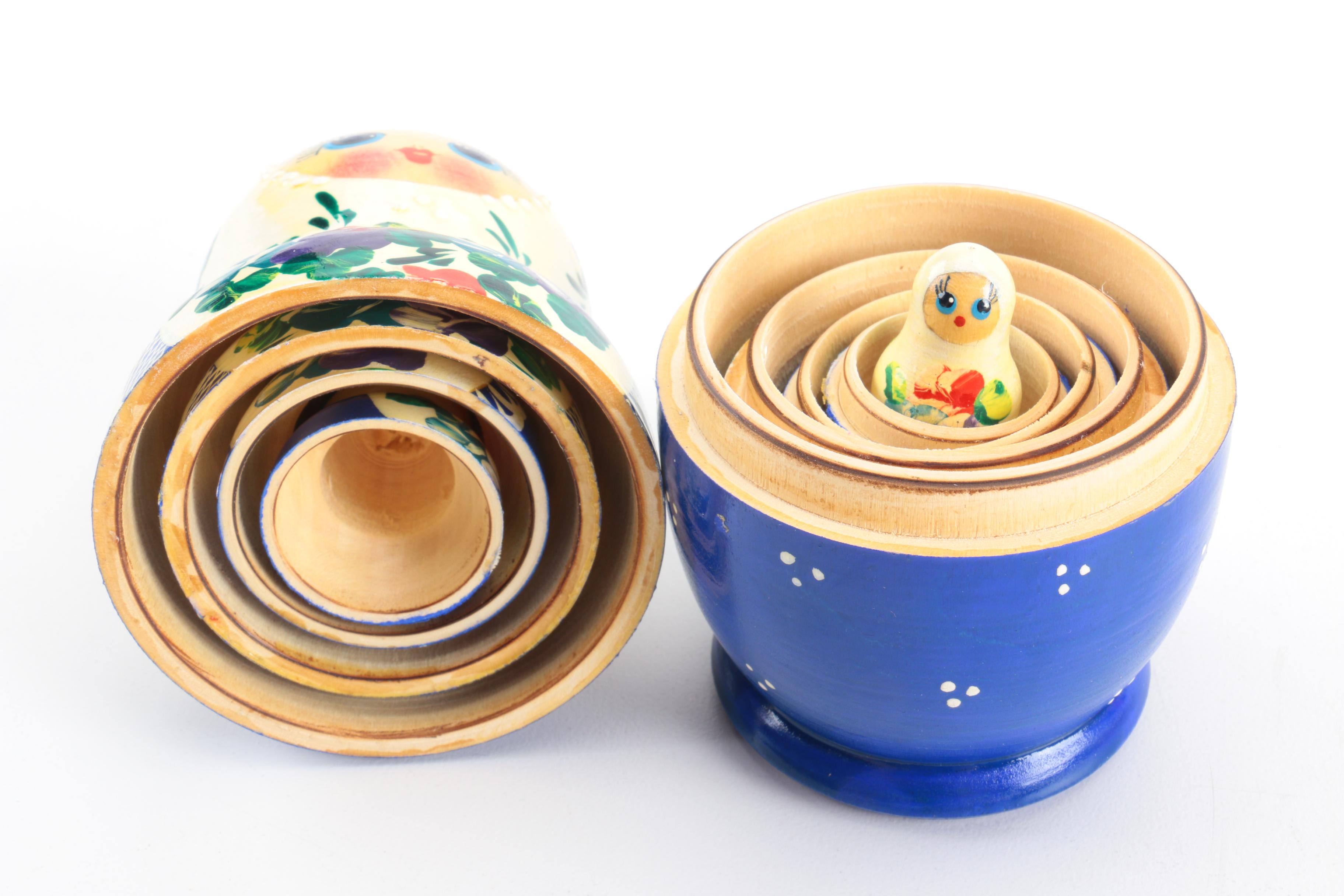 Vintage Russian Matryoshka Nesting Dolls