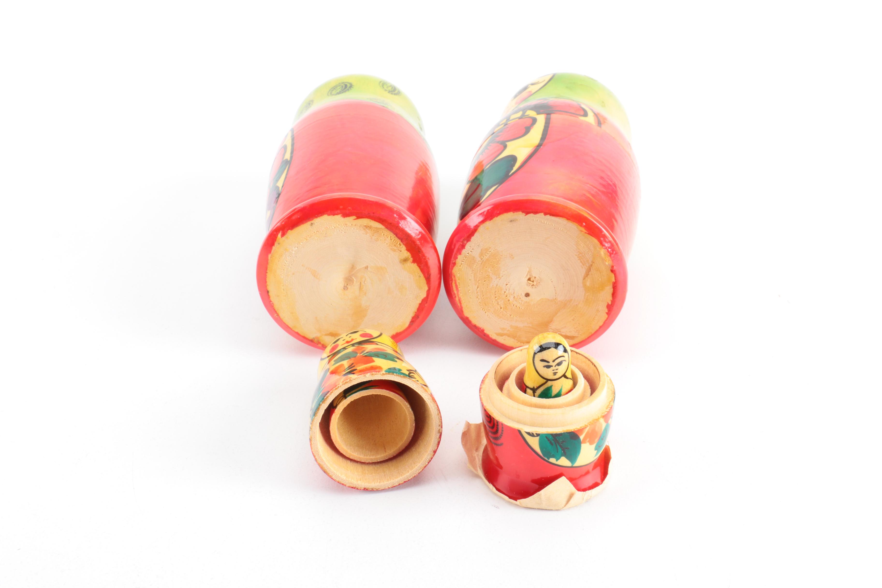 Vintage Russian Matryoshka Nesting Dolls