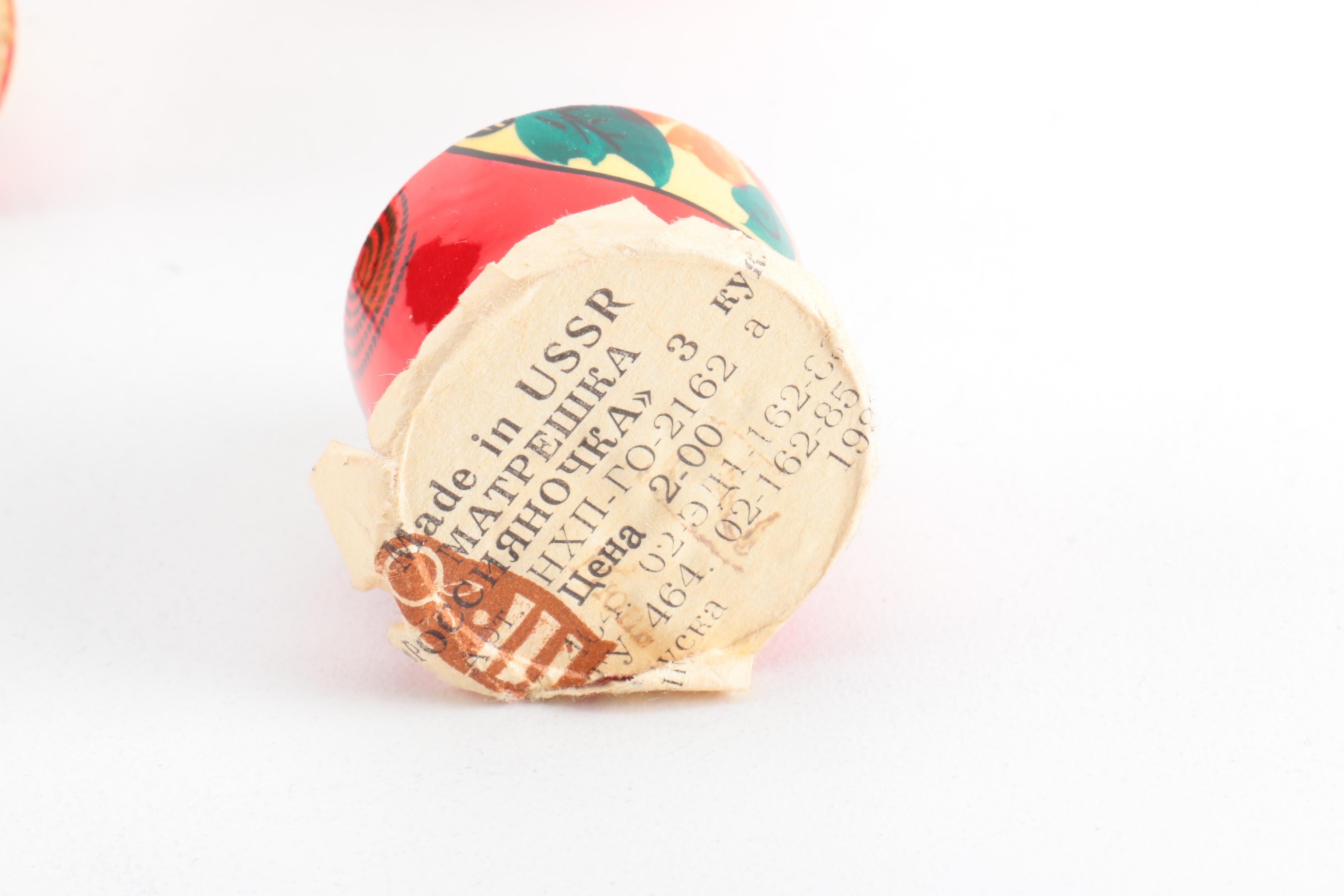 Vintage Russian Matryoshka Nesting Dolls