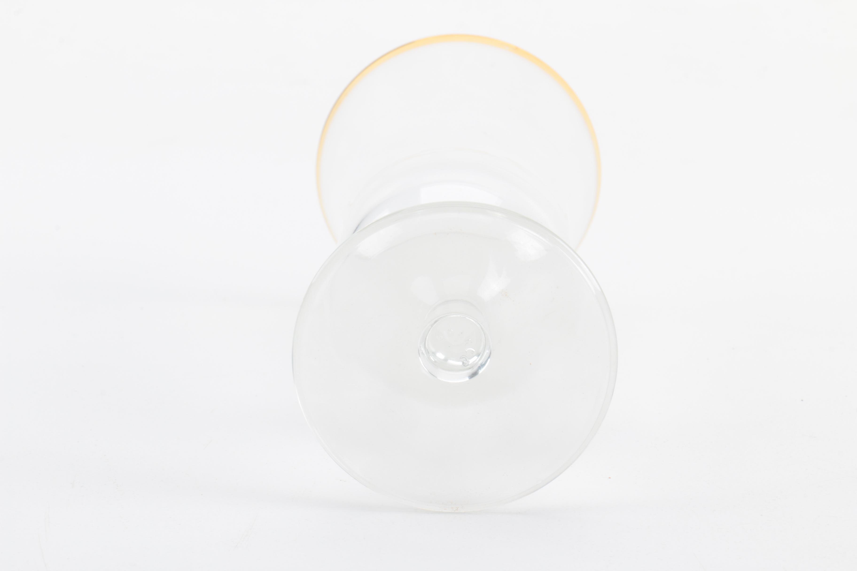 Gold Rimmed Iced Beverage Glasses