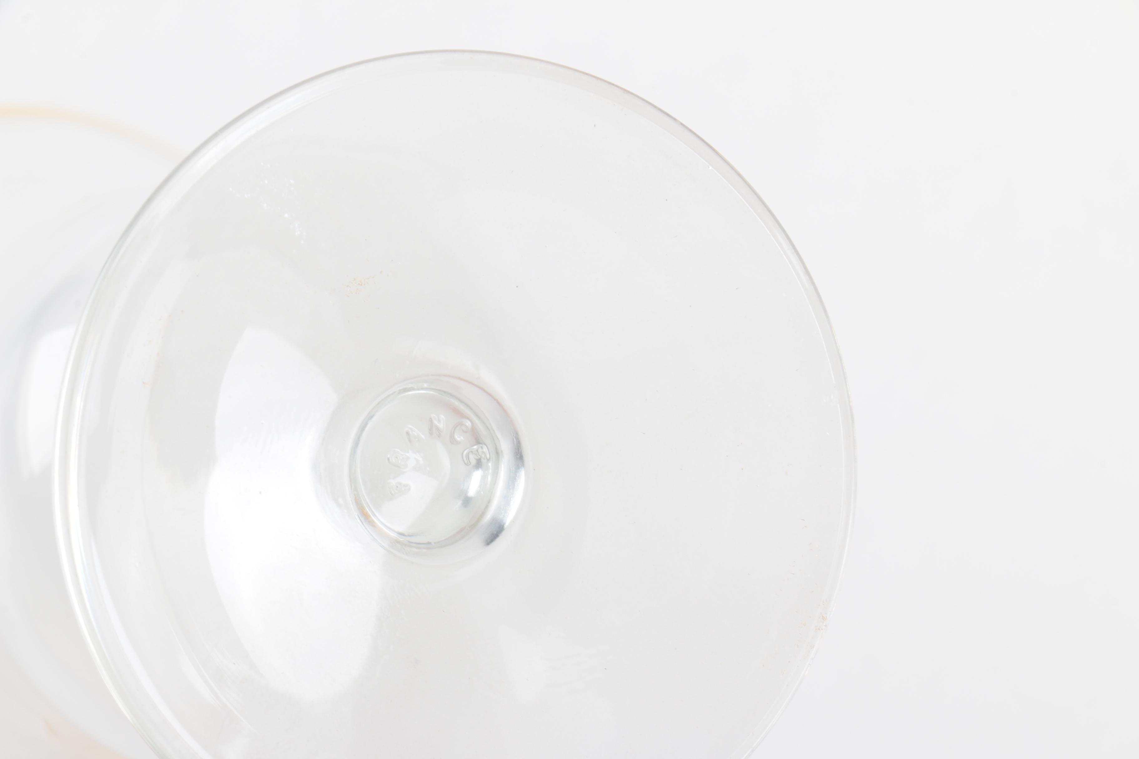 Gold Rimmed Iced Beverage Glasses