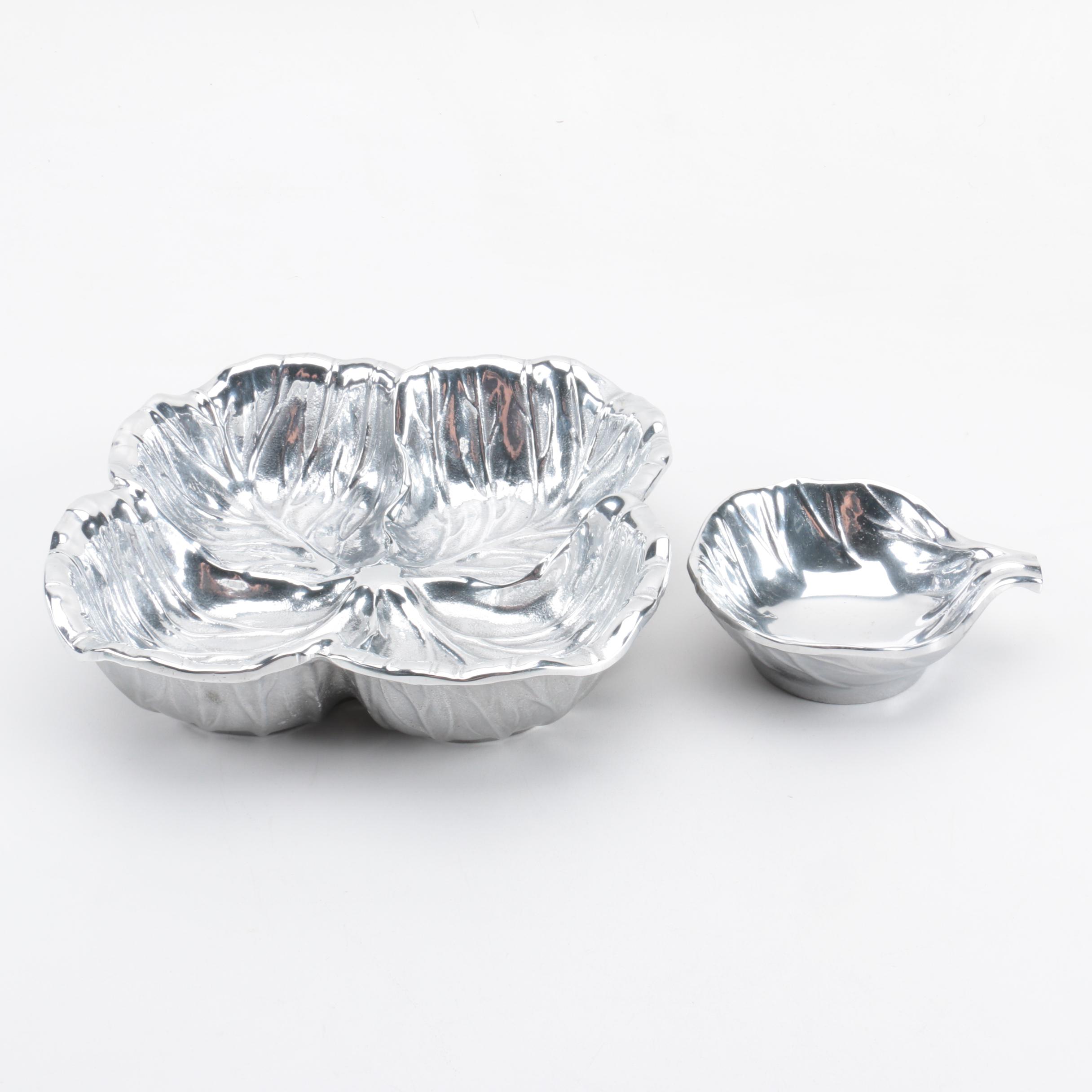 Pairing of Wilton Armetale Alloy Hors d'oeuvre Serving Bowls
