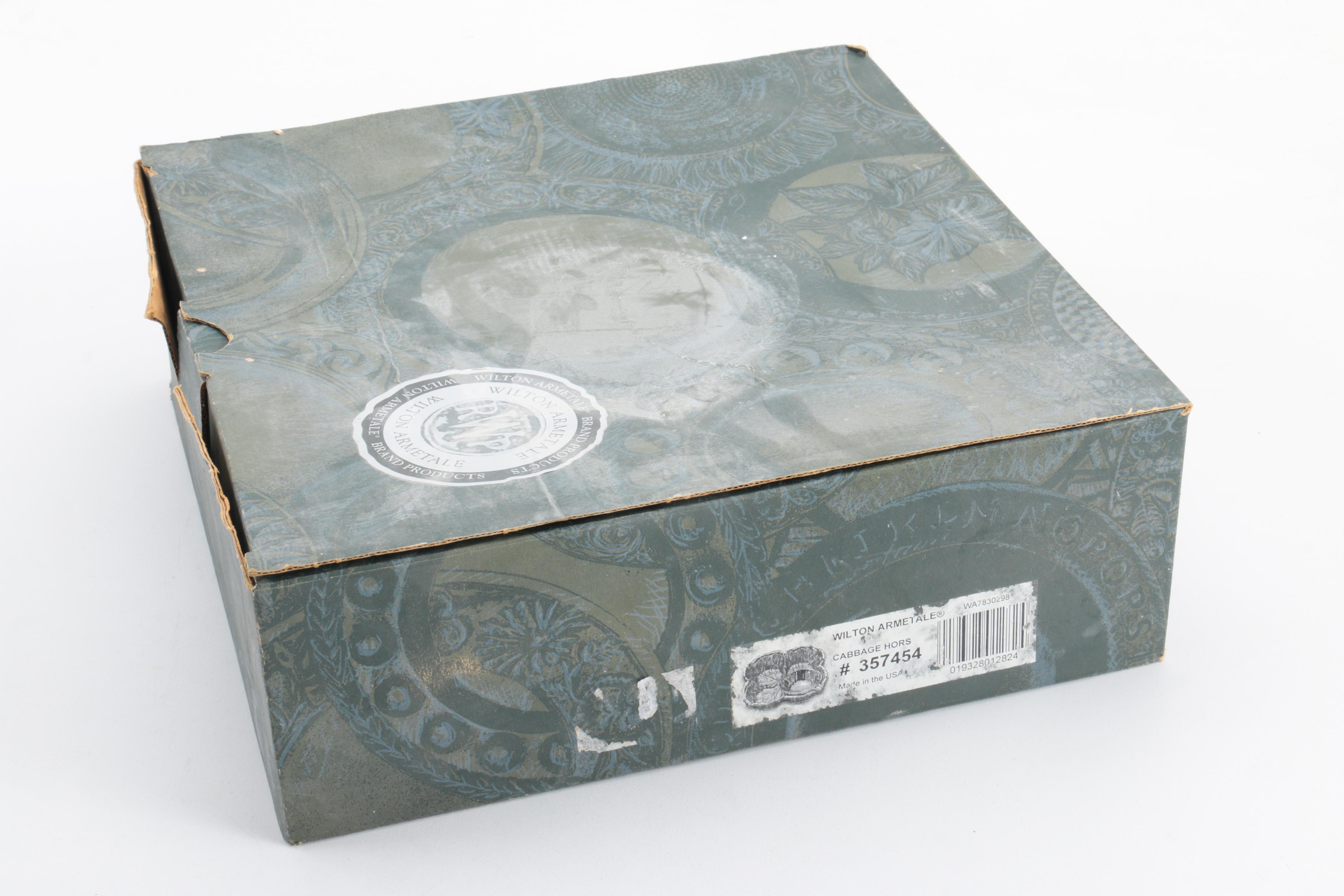 Pairing of Wilton Armetale Alloy Hors d'oeuvre Serving Bowls