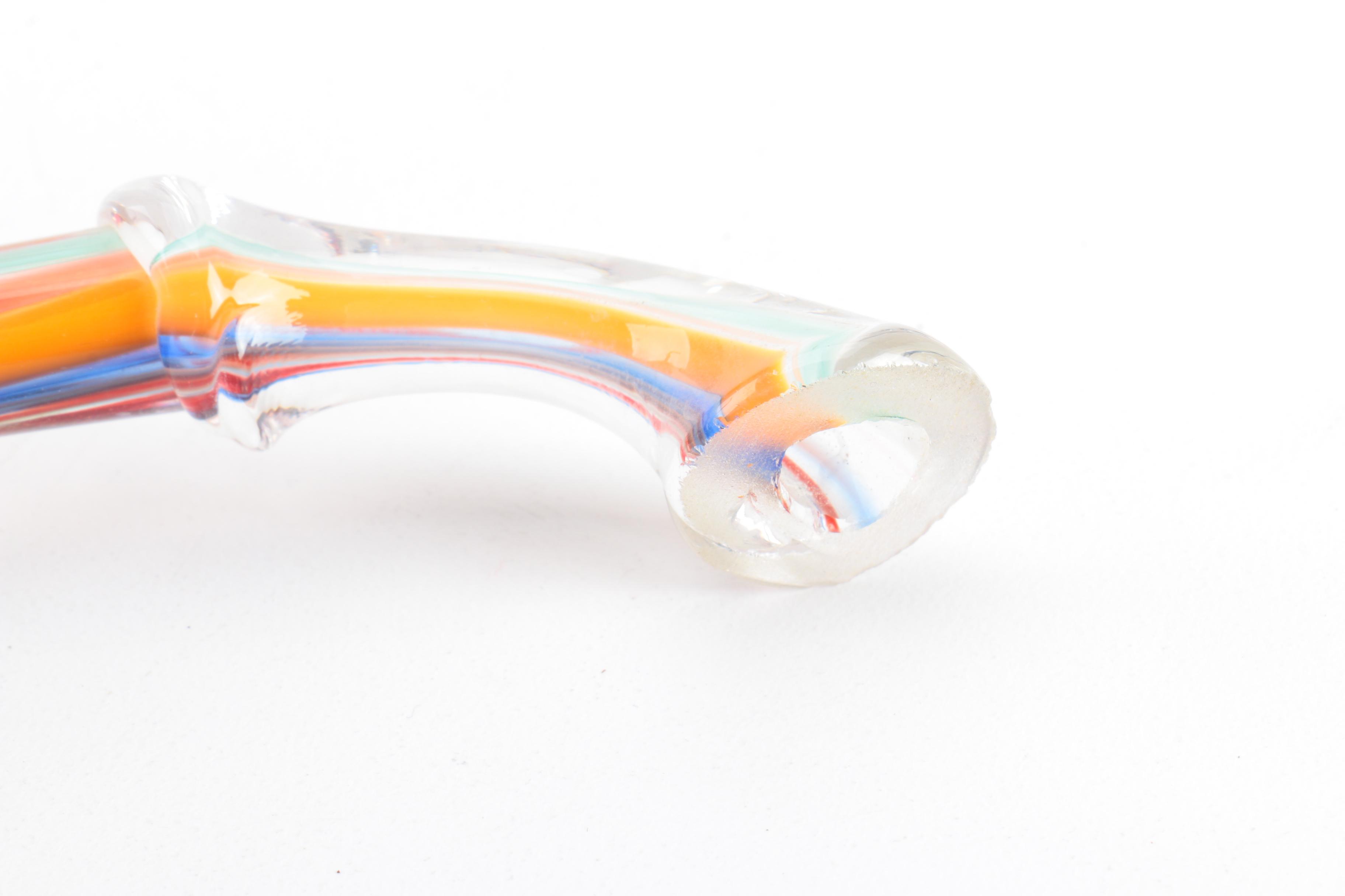 Hand Blown Glass Port/Brandy Sipping Pipe Glasses