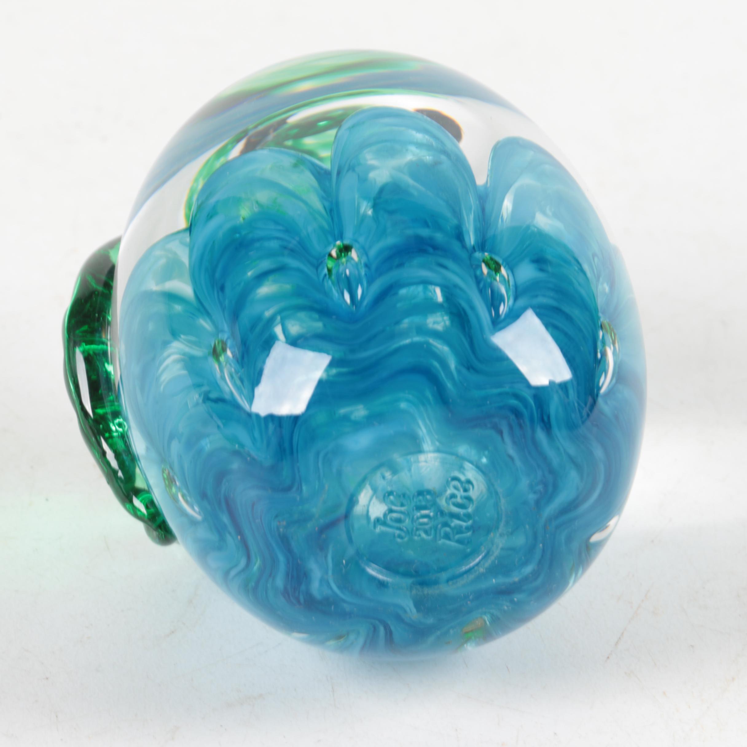 Joe Rice and Joe St. Clair Blown Glass Paperweights