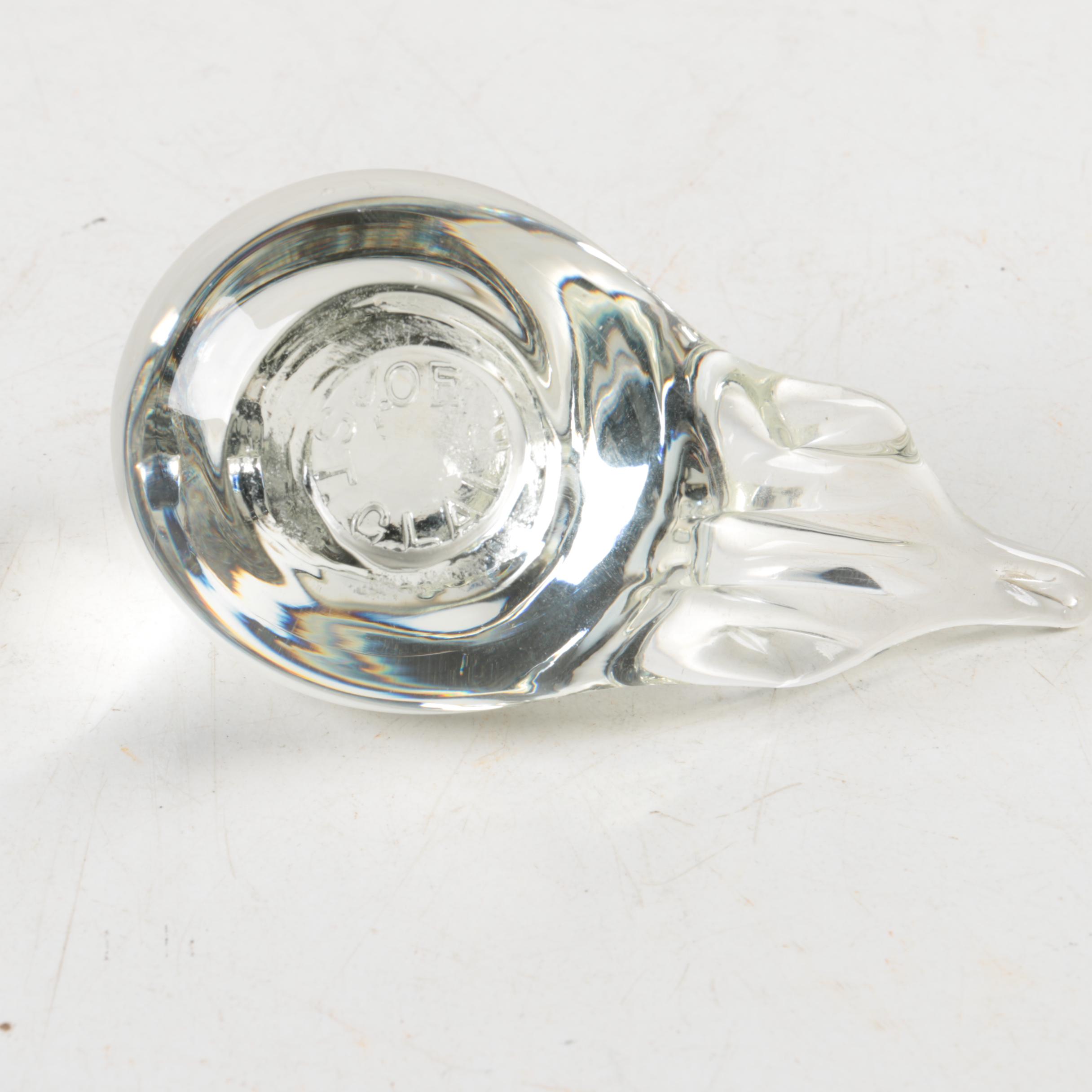 Joe Rice and Joe St. Clair Blown Glass Paperweights