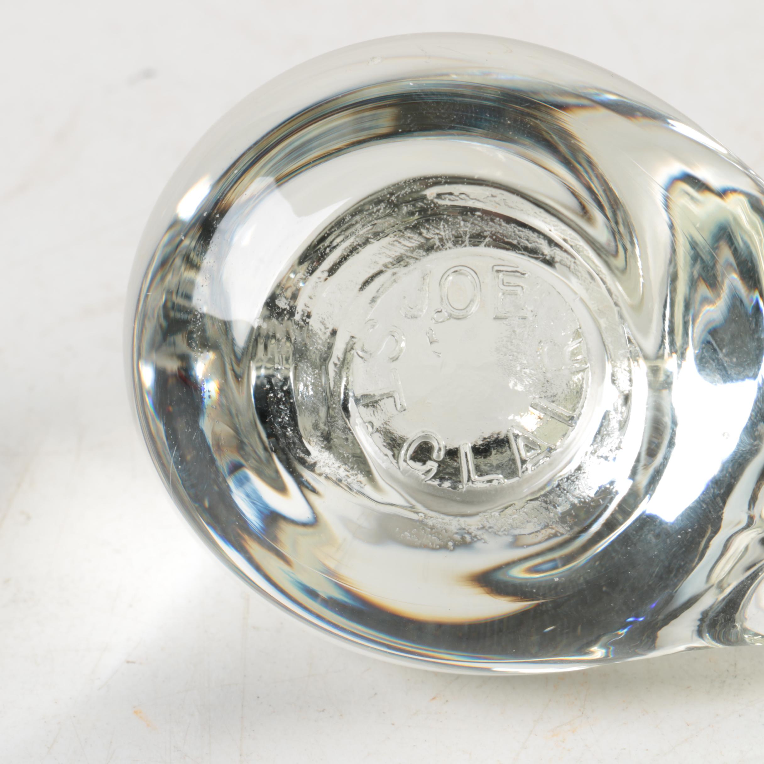 Joe Rice and Joe St. Clair Blown Glass Paperweights