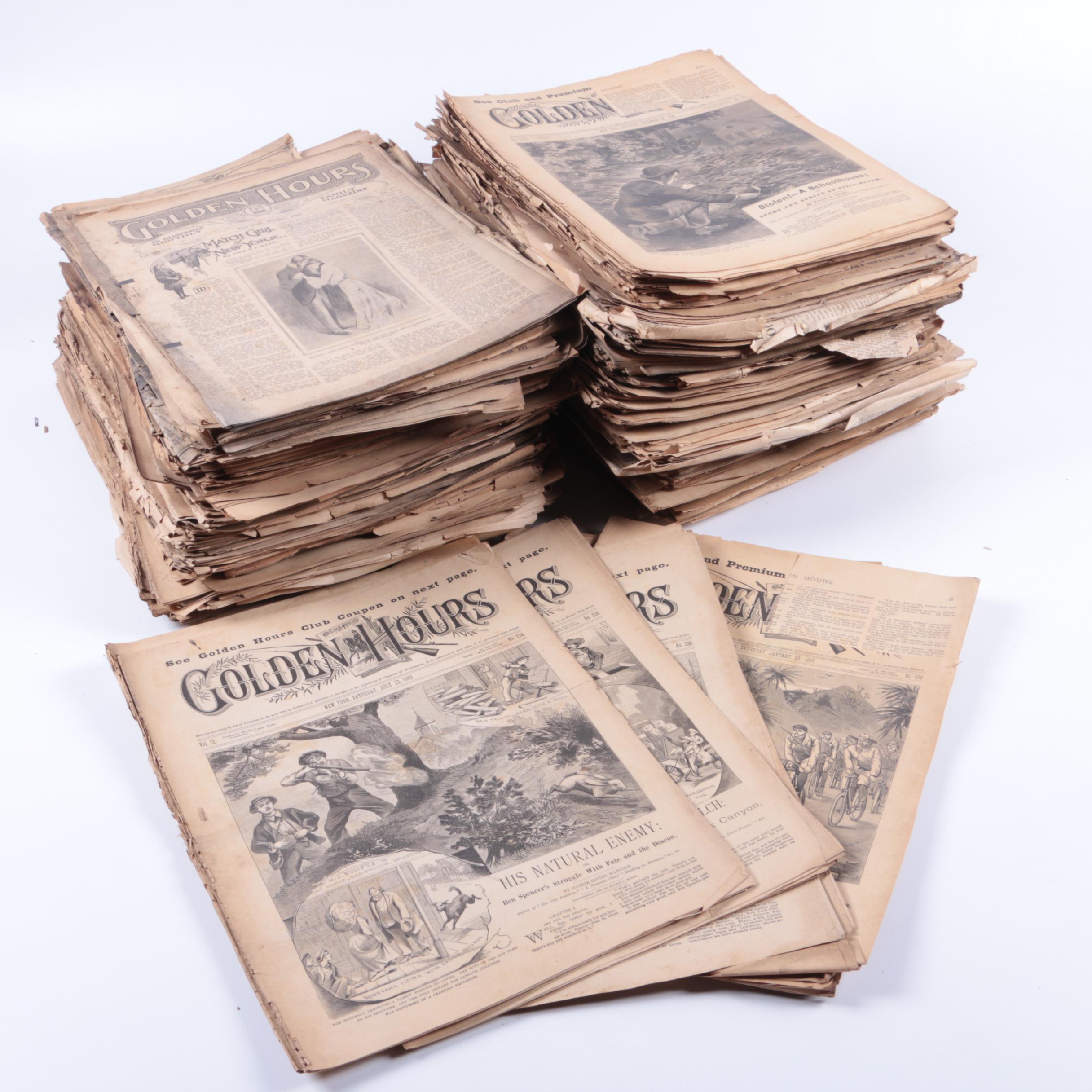 Late 19th Century "Golden Hours" Magazines