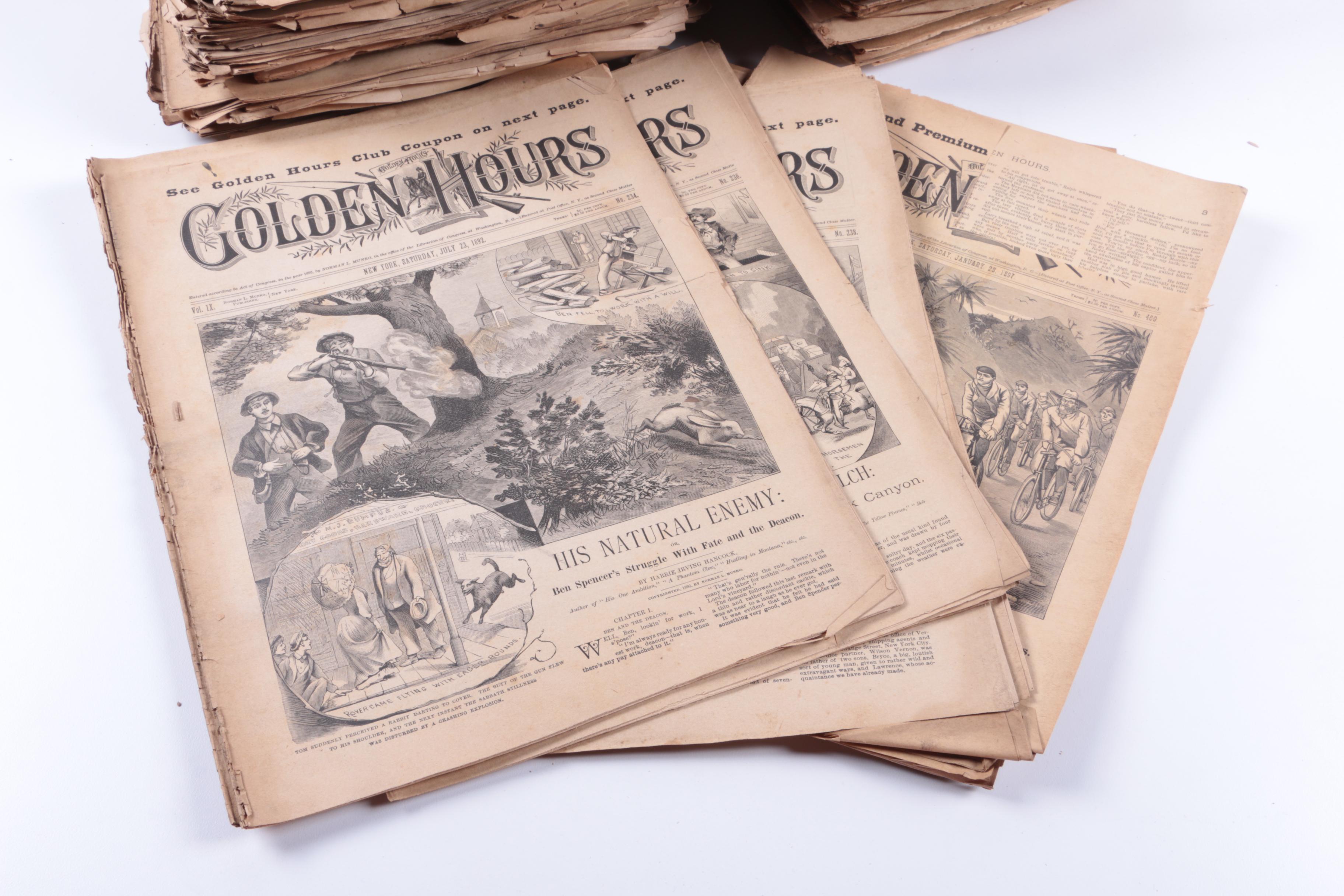 Late 19th Century "Golden Hours" Magazines