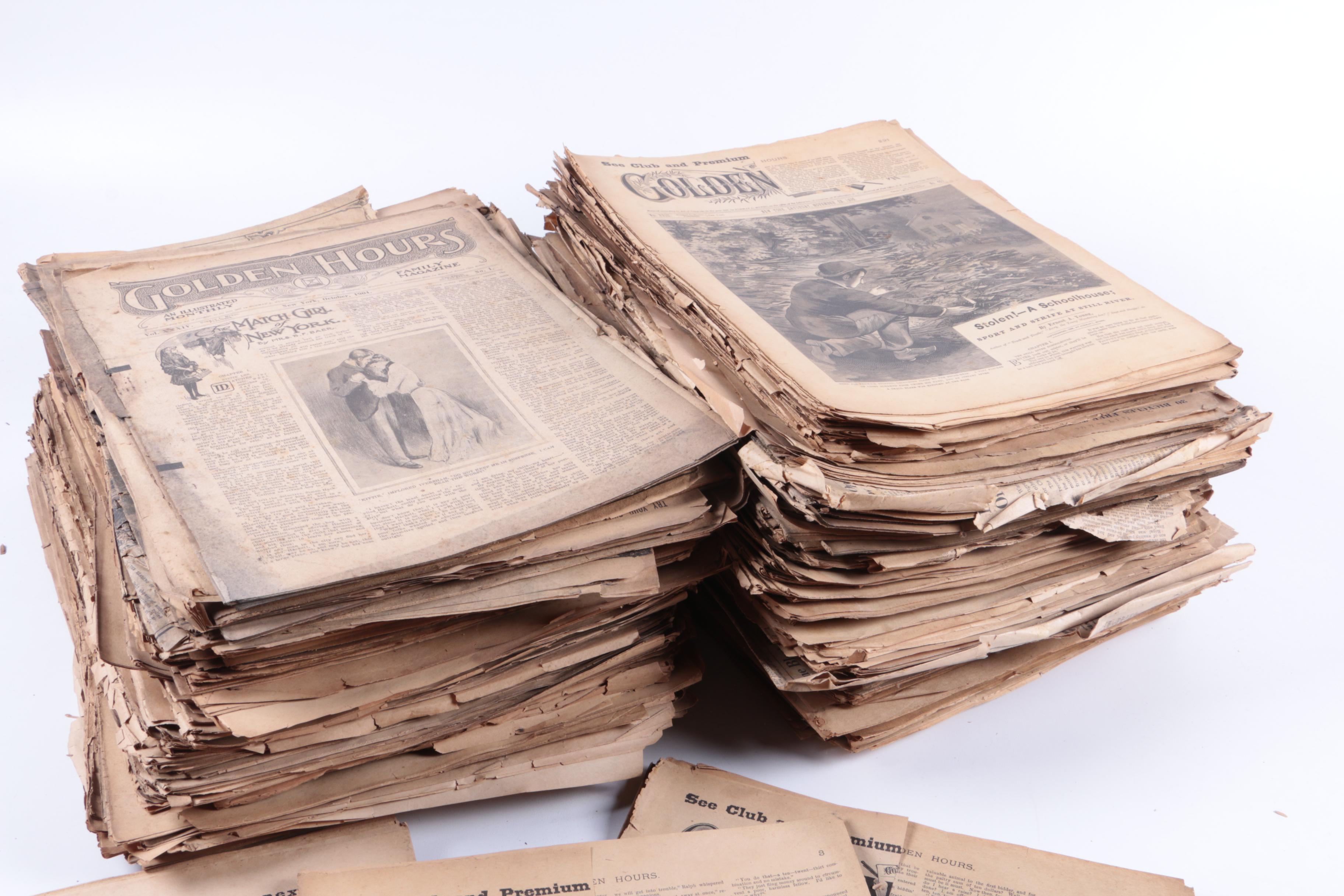 Late 19th Century "Golden Hours" Magazines