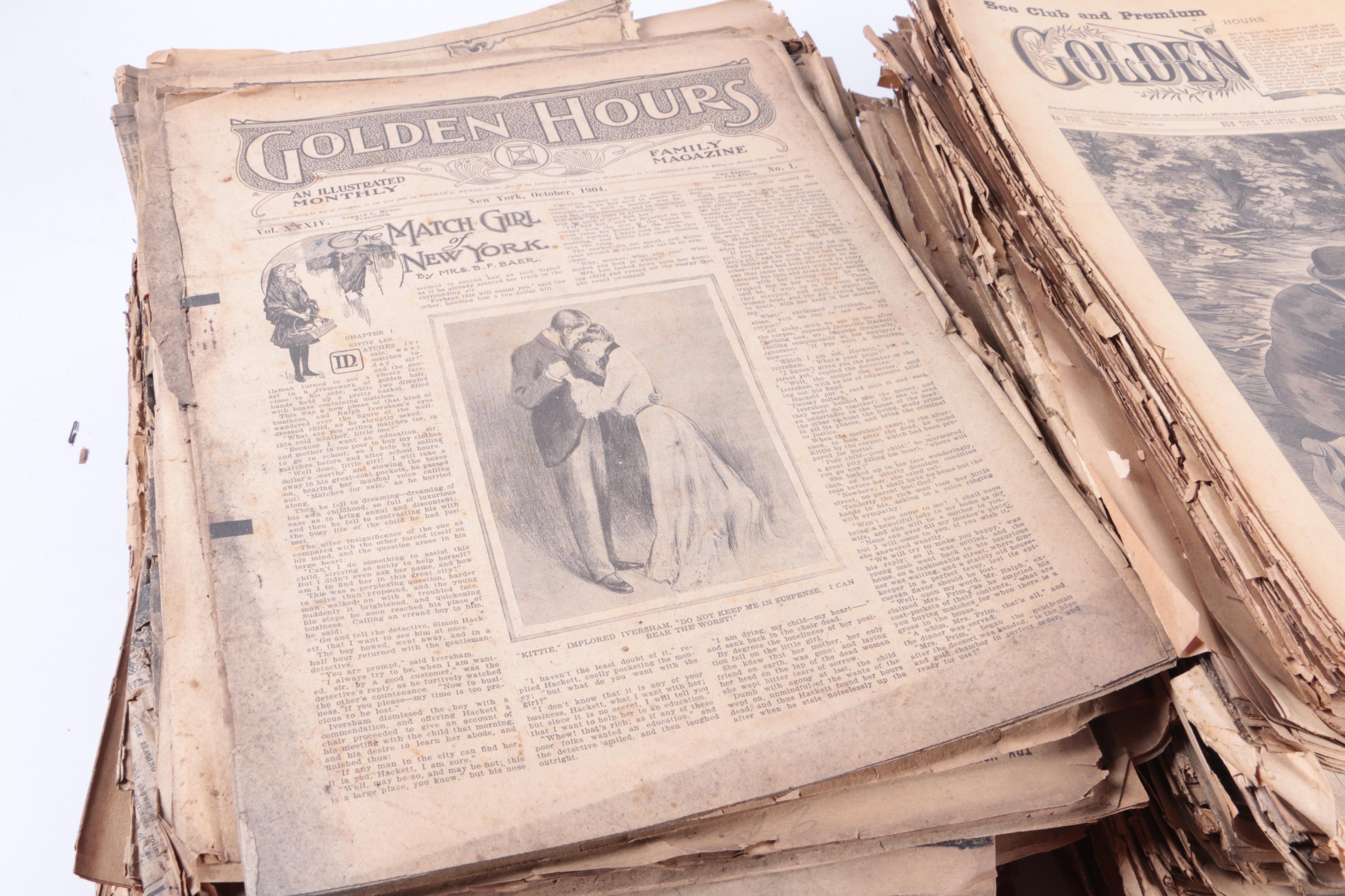 Late 19th Century "Golden Hours" Magazines