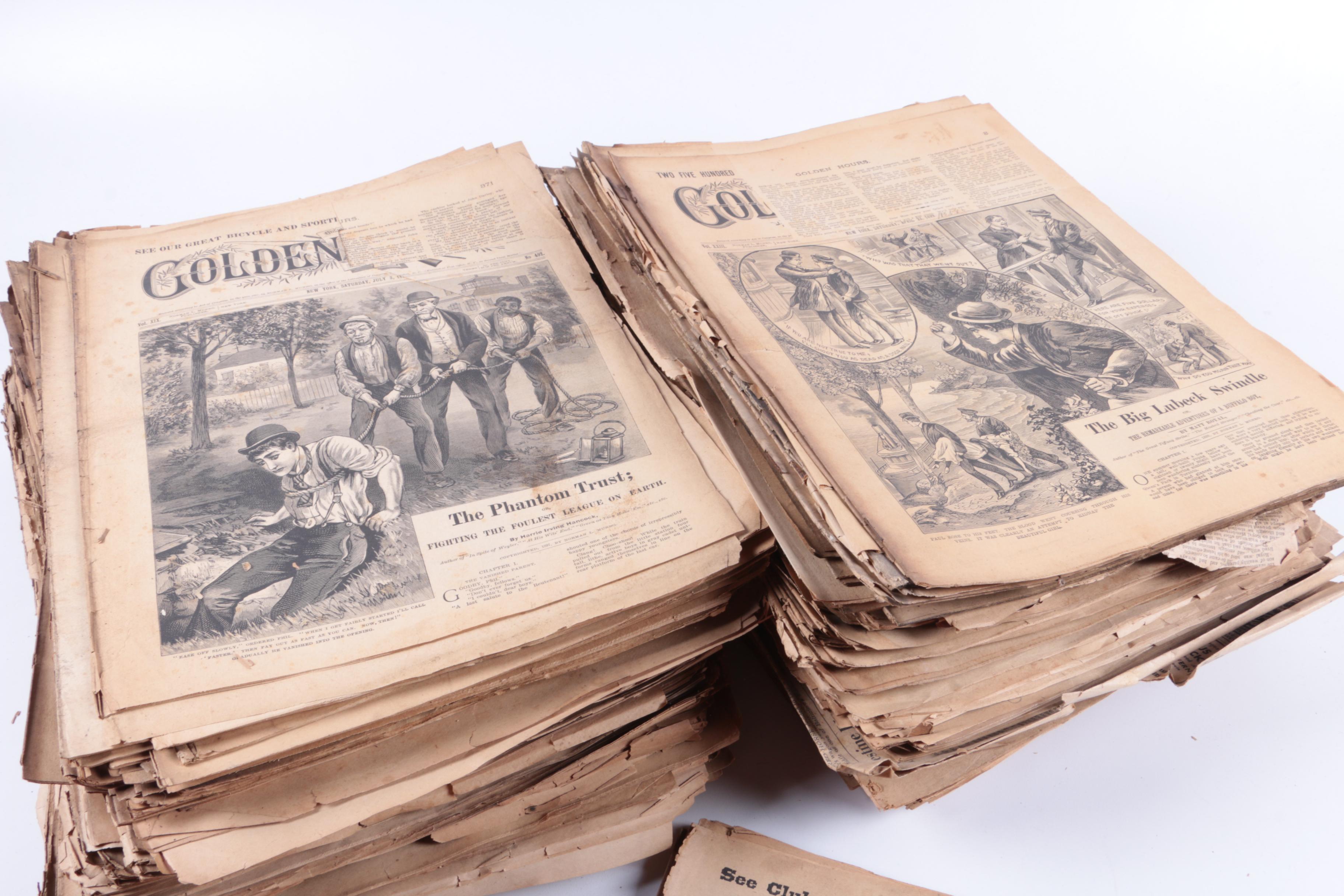 Late 19th Century "Golden Hours" Magazines