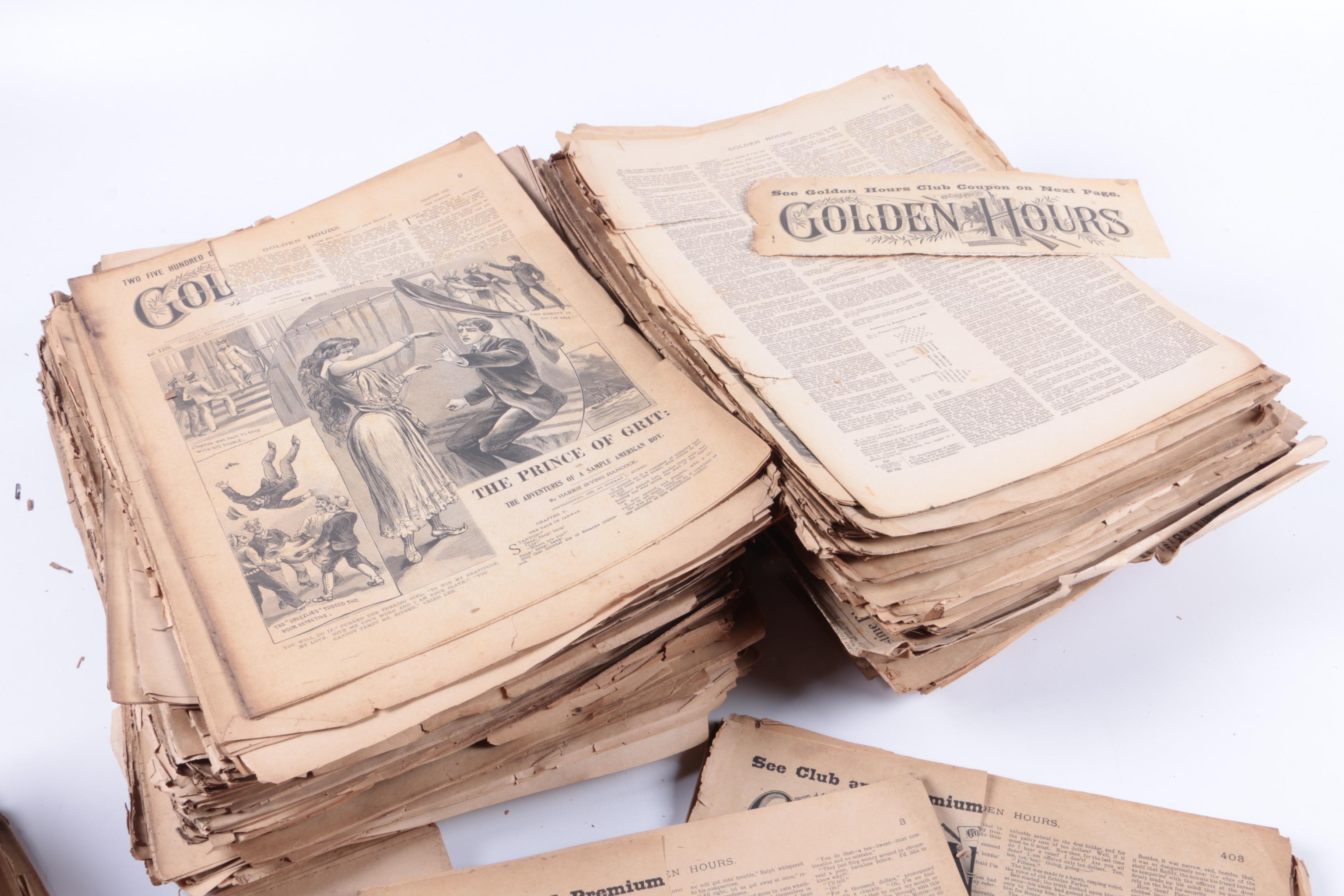 Late 19th Century "Golden Hours" Magazines