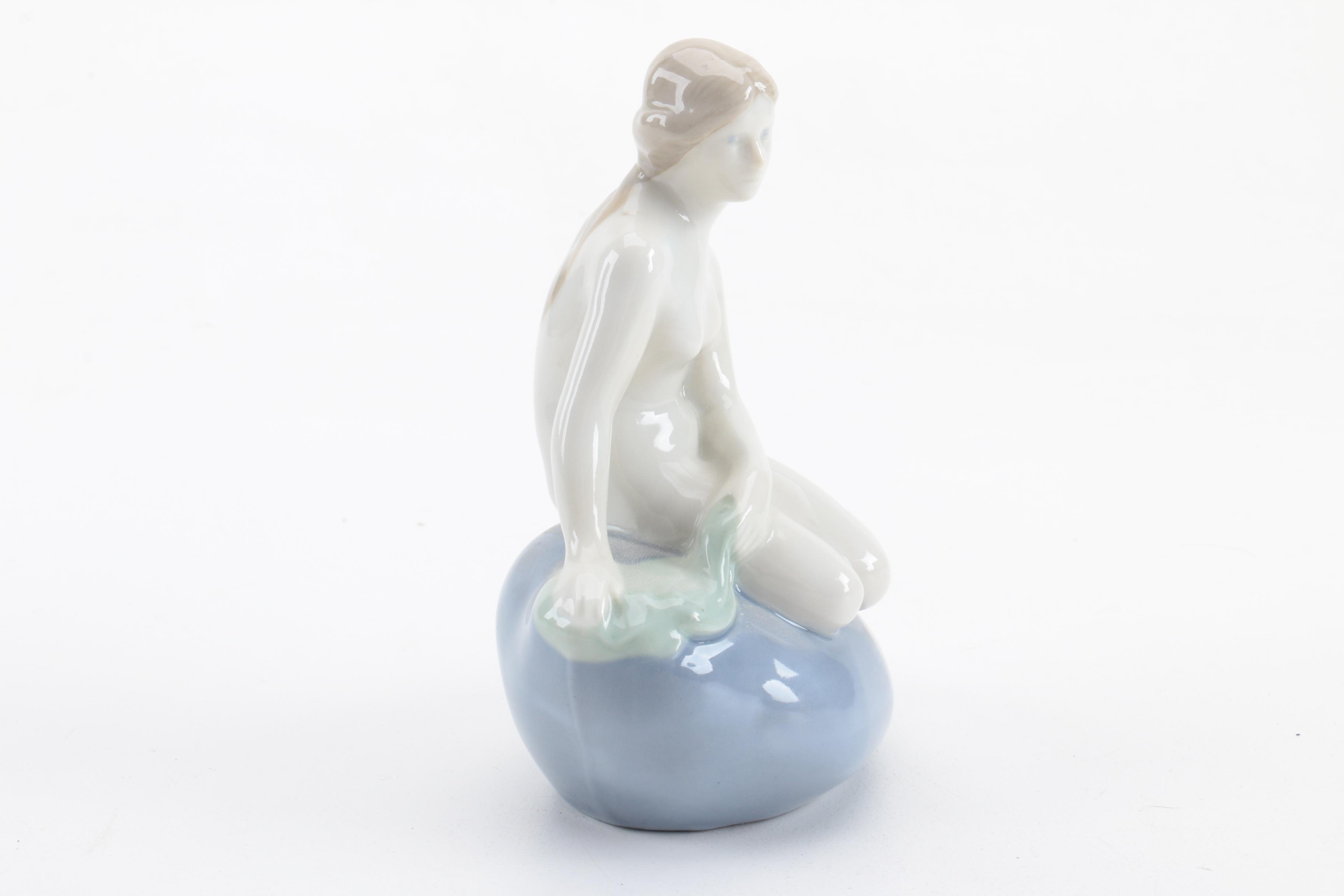 Royal Copenhagen Edvard Eriksen "Mermaid On Rock" Figurine