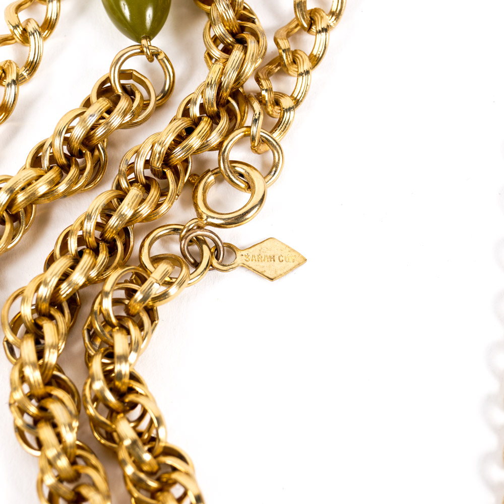 Sarah Coventry Costume Jewelry Collection with Owl and Cross Pendants