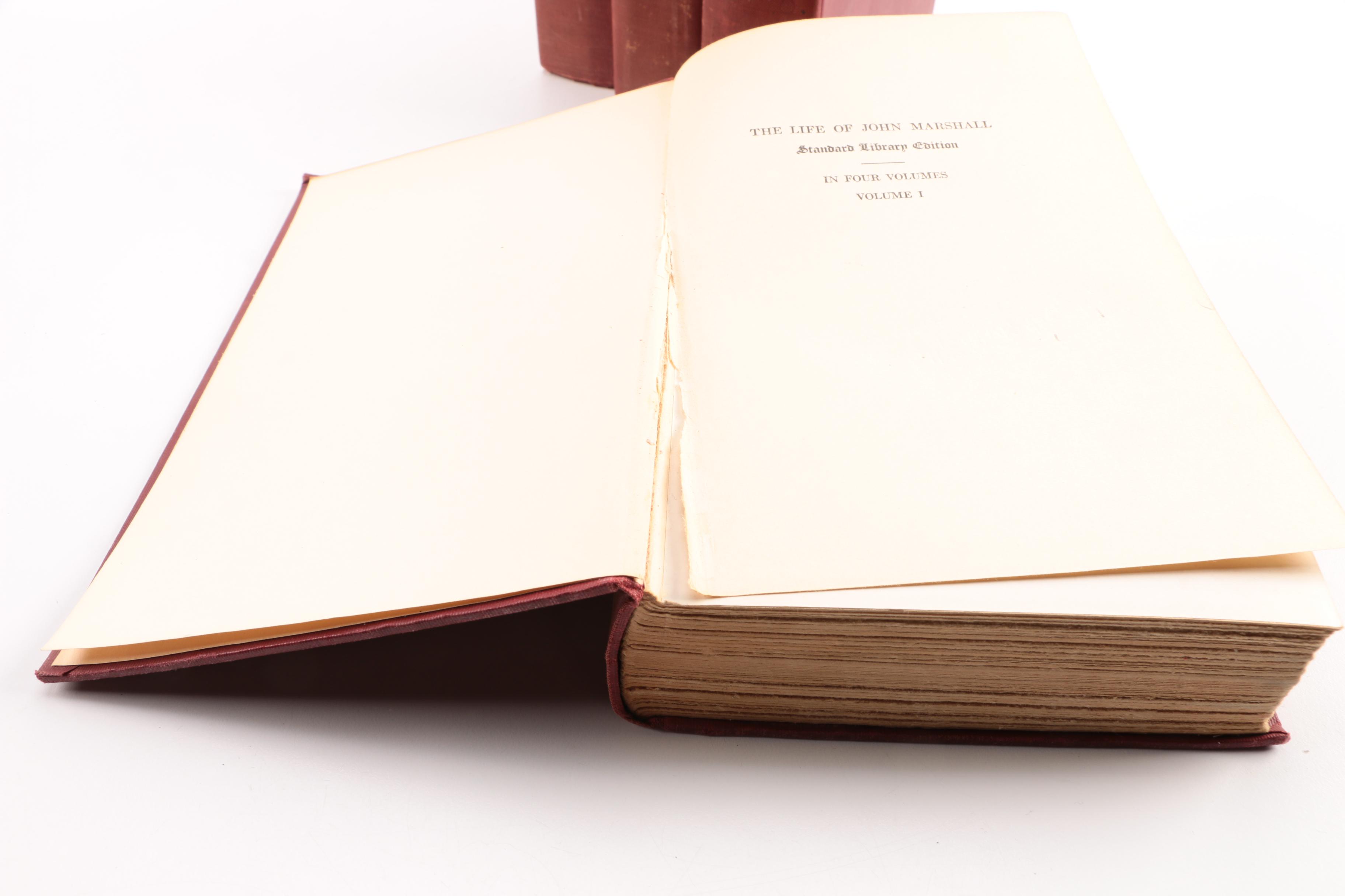 Multi-Volume Book Sets featuring "The Life of John Marshall"