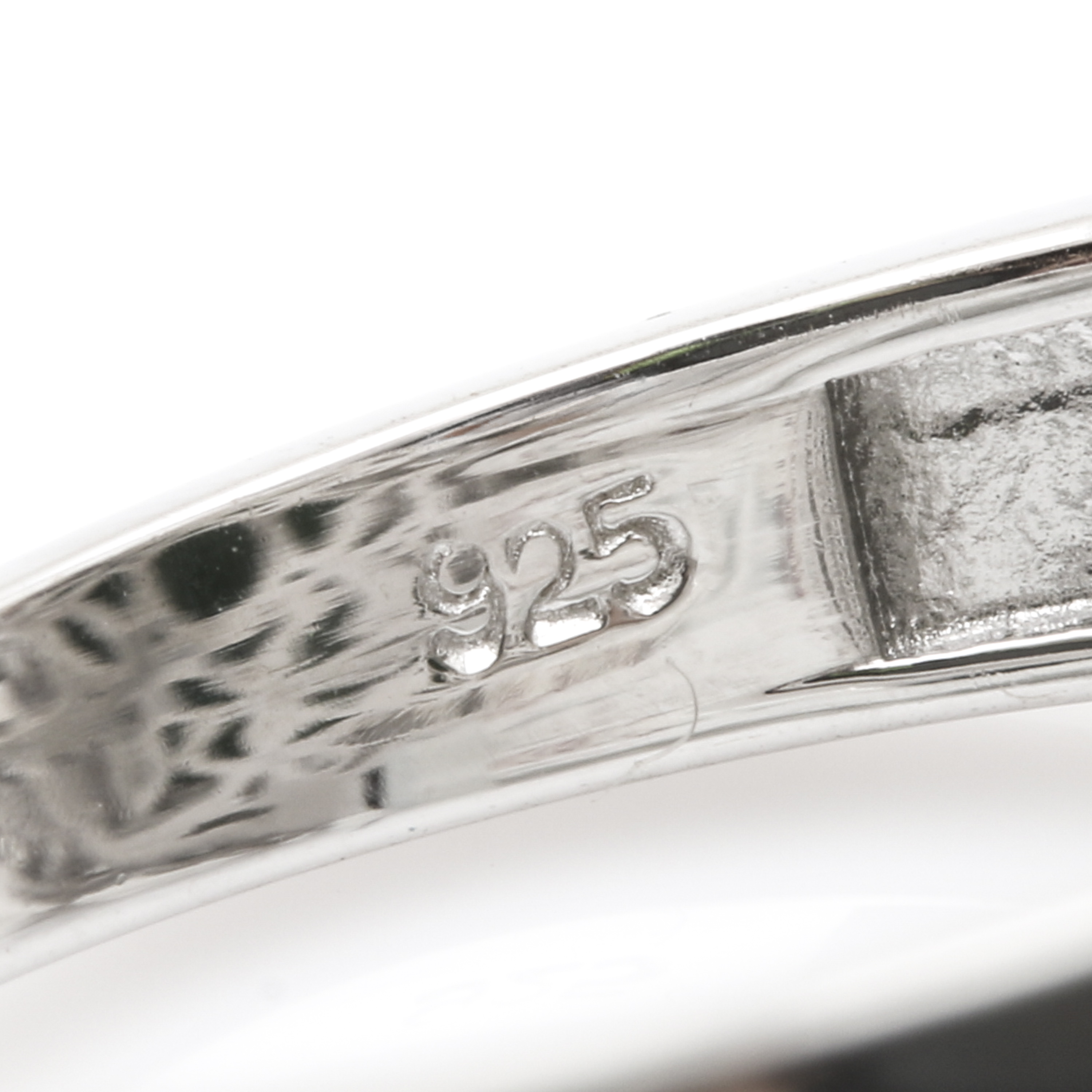 Orianne Sterling Silver Emerald and White Topaz Rings