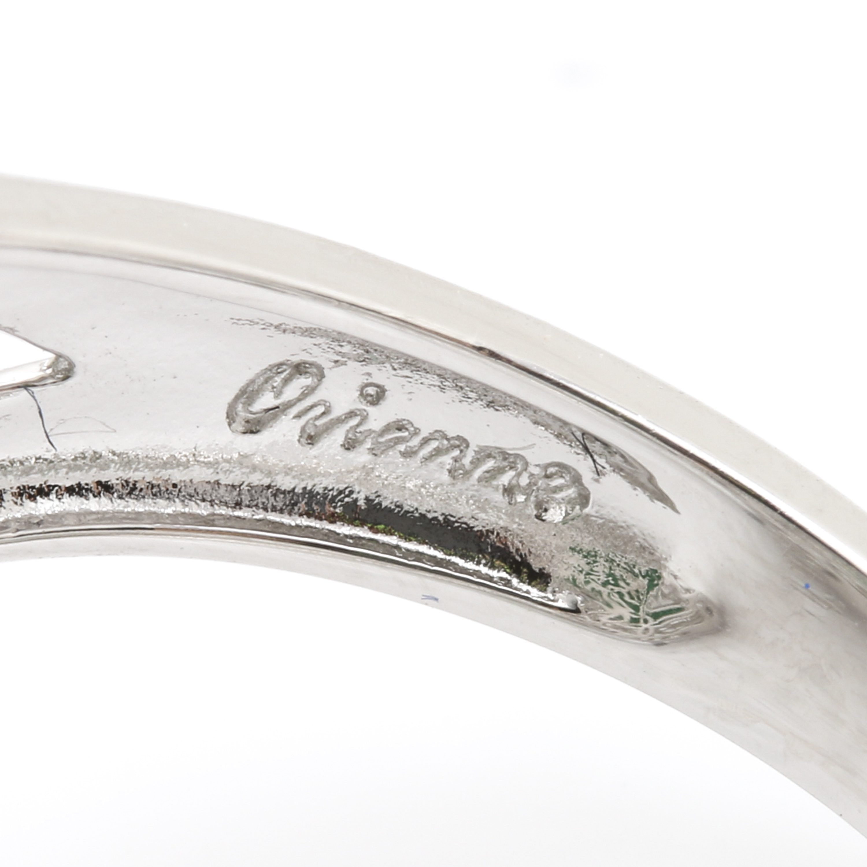 Orianne Sterling Silver Emerald and White Topaz Rings