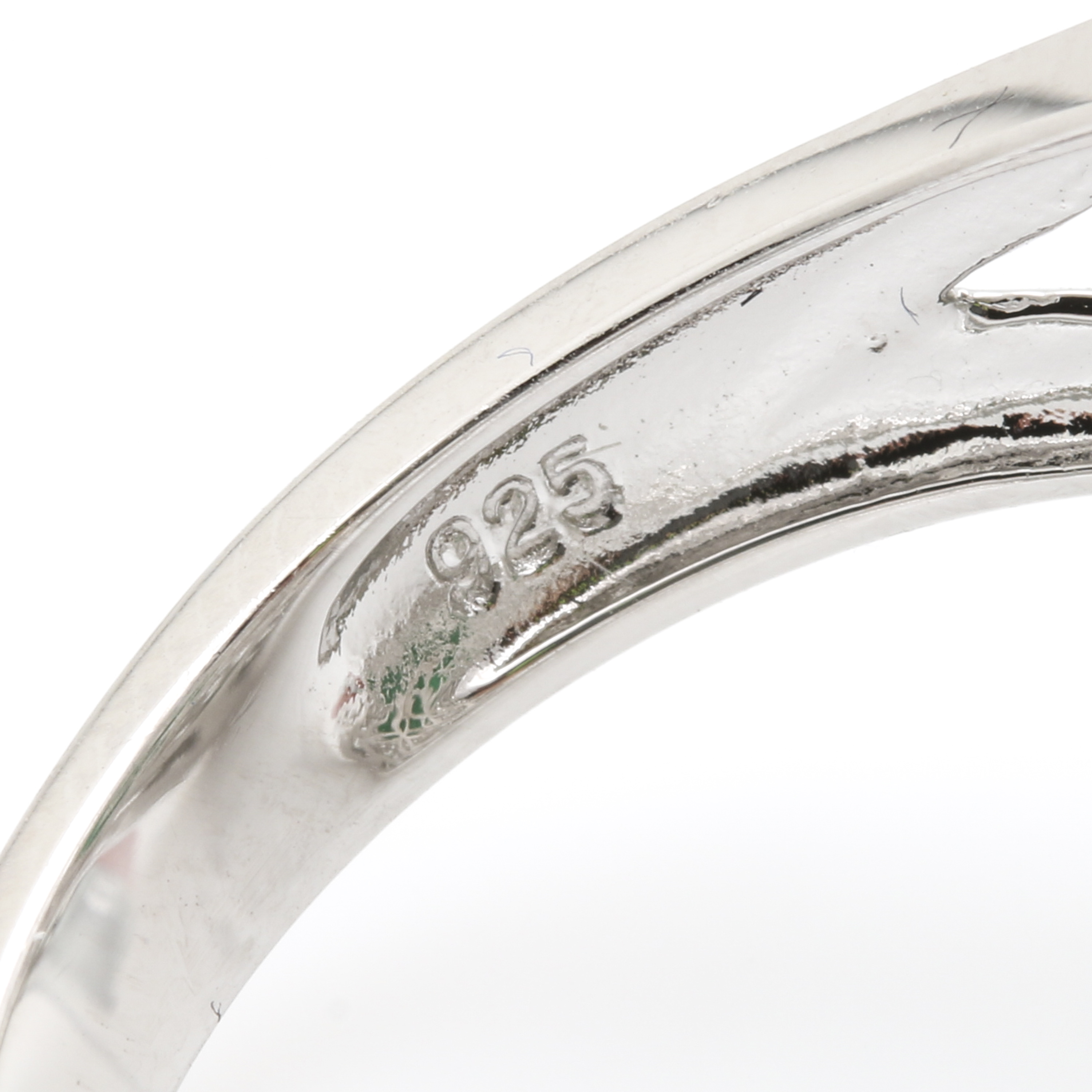 Orianne Sterling Silver Emerald and White Topaz Rings