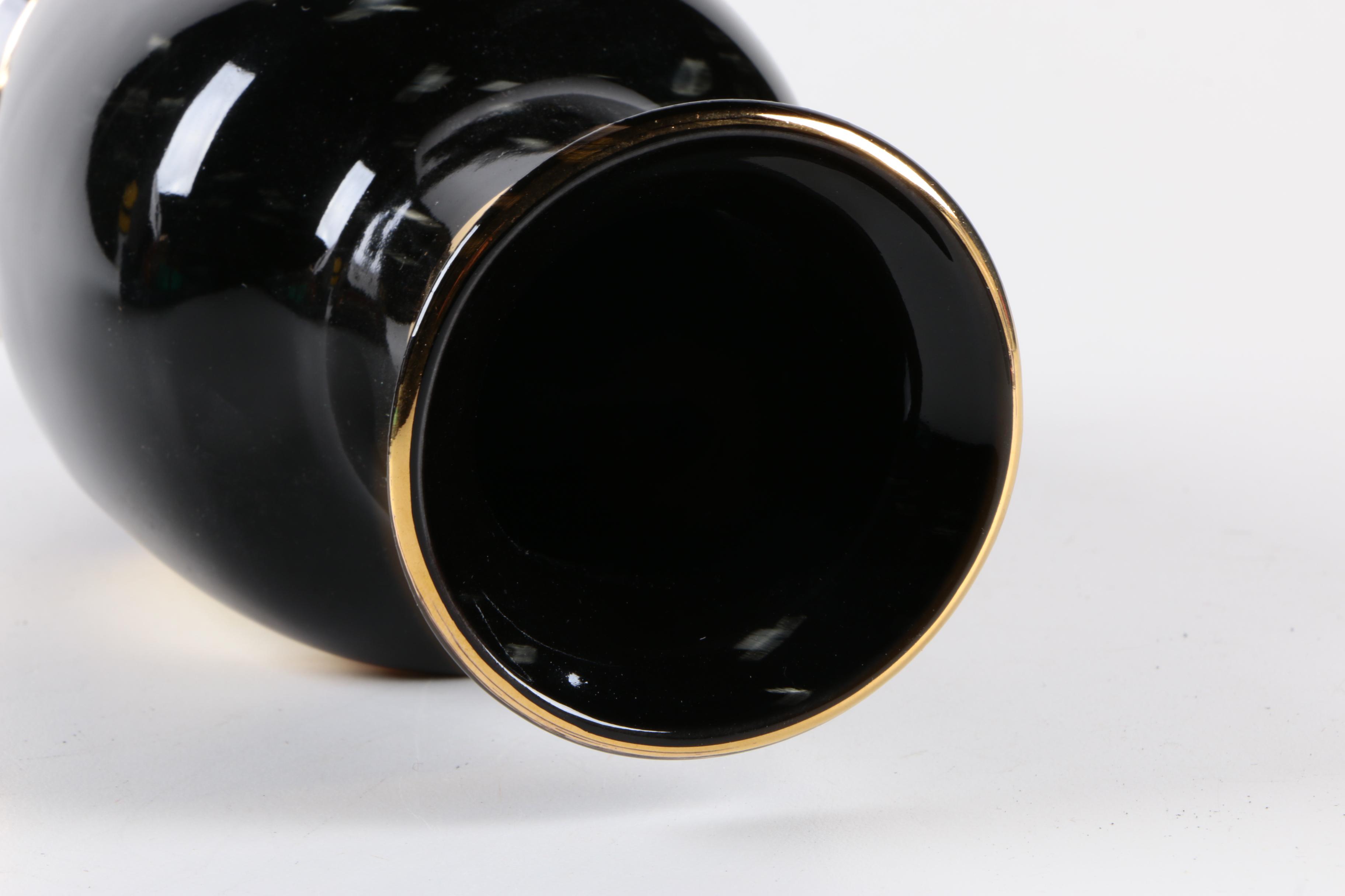 Japanese Chokin and Moriage Porcelain Vases