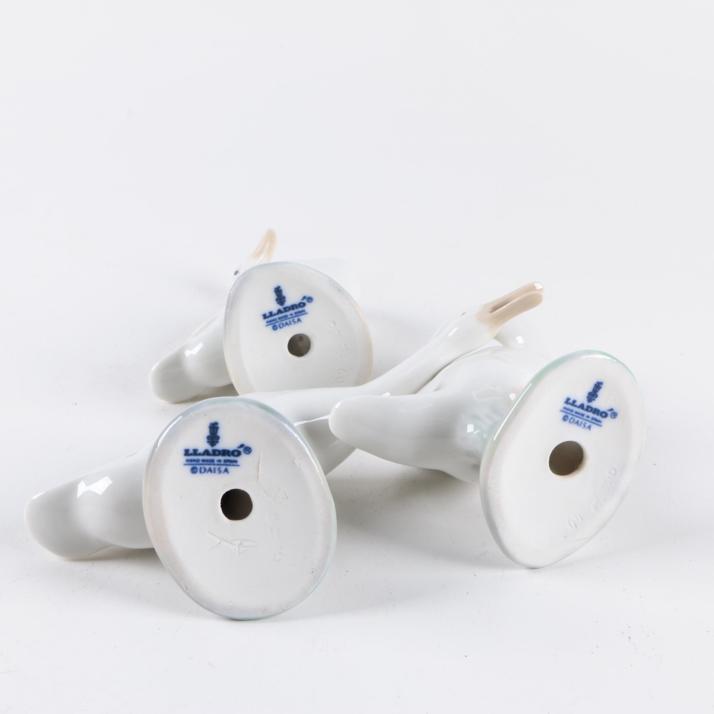 Lladro Geese Figurines