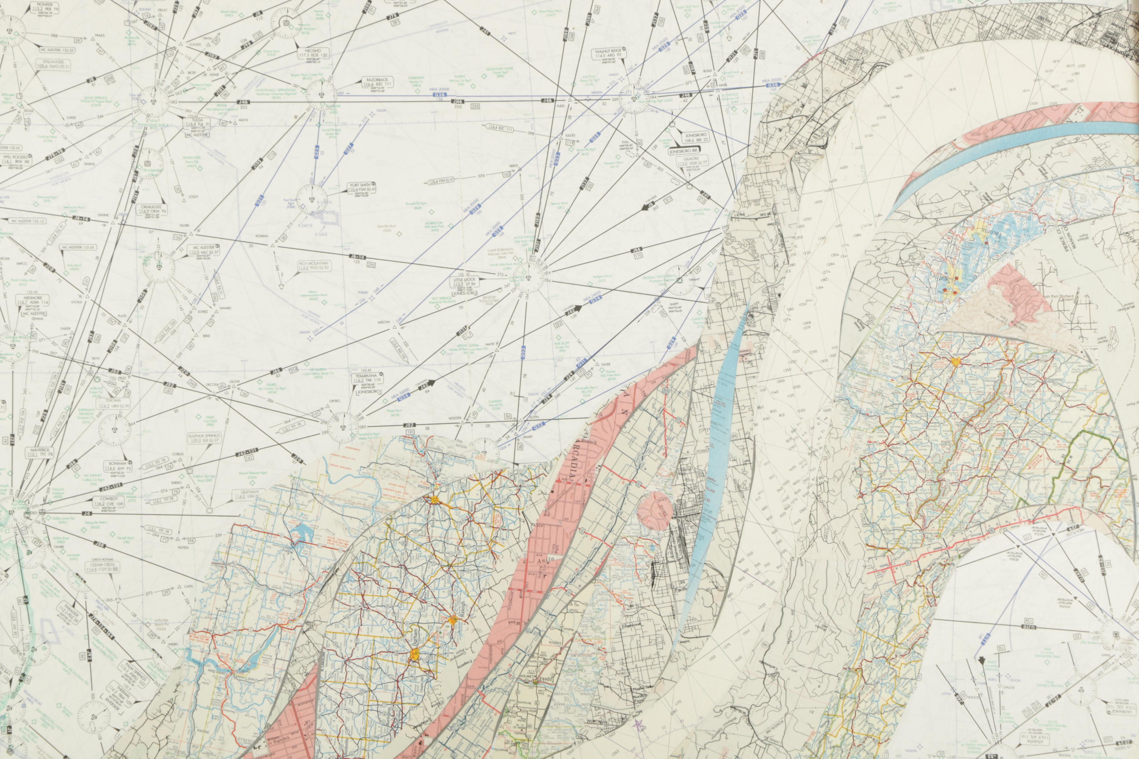 Abstracted Map Collage