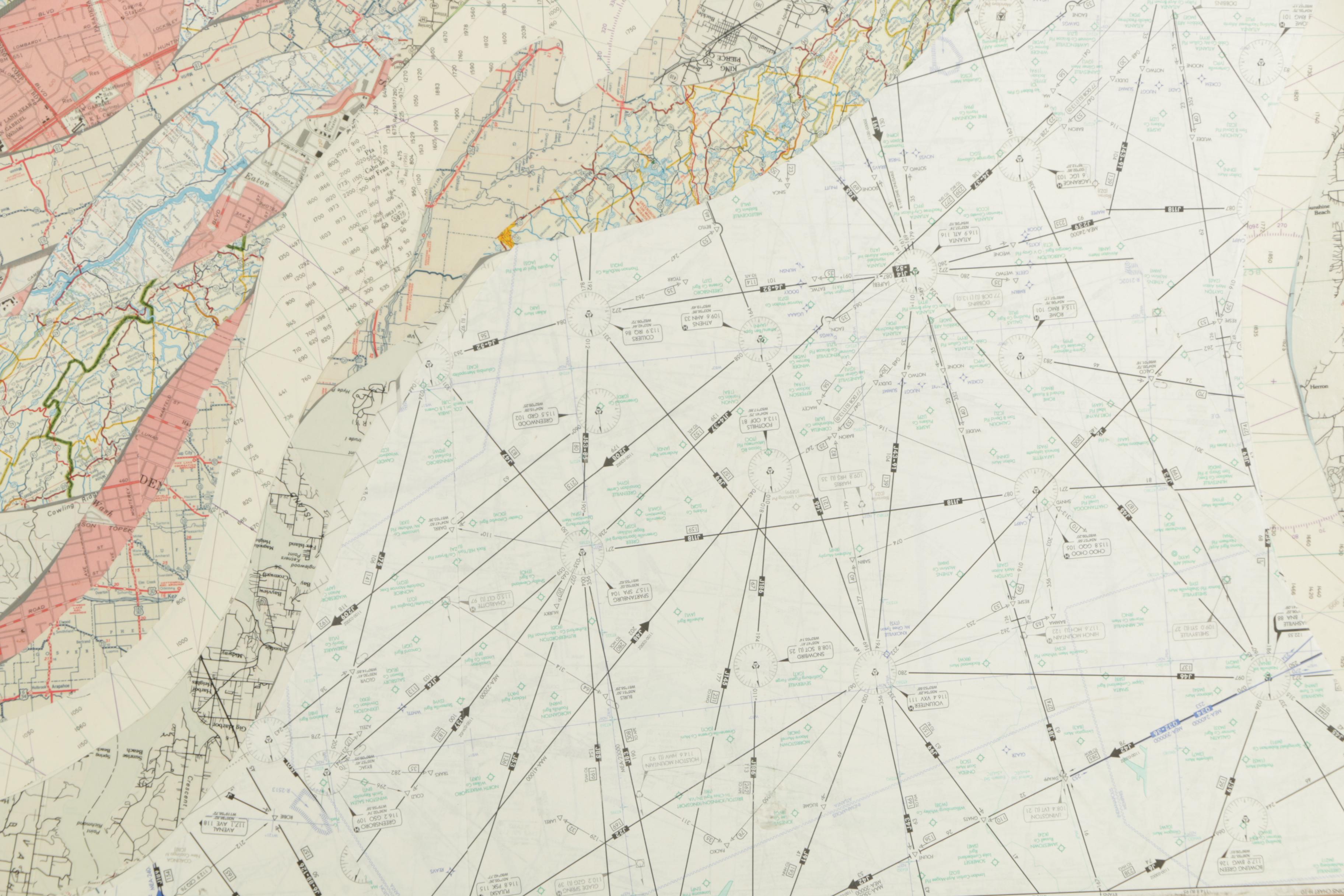 Abstracted Map Collage