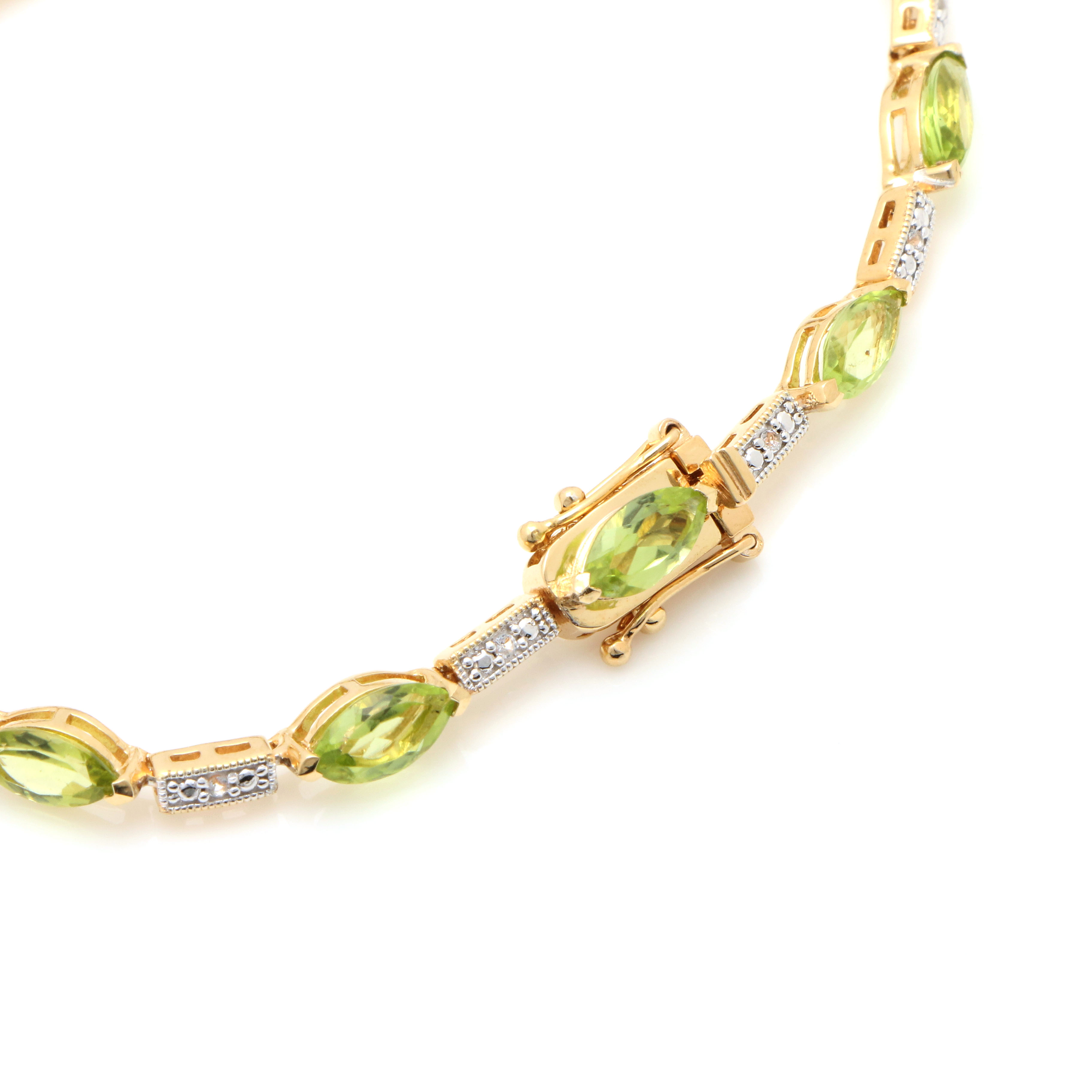 Orianne Gold Wash on Sterling Silver Jewelry Assortment Featuring Peridot
