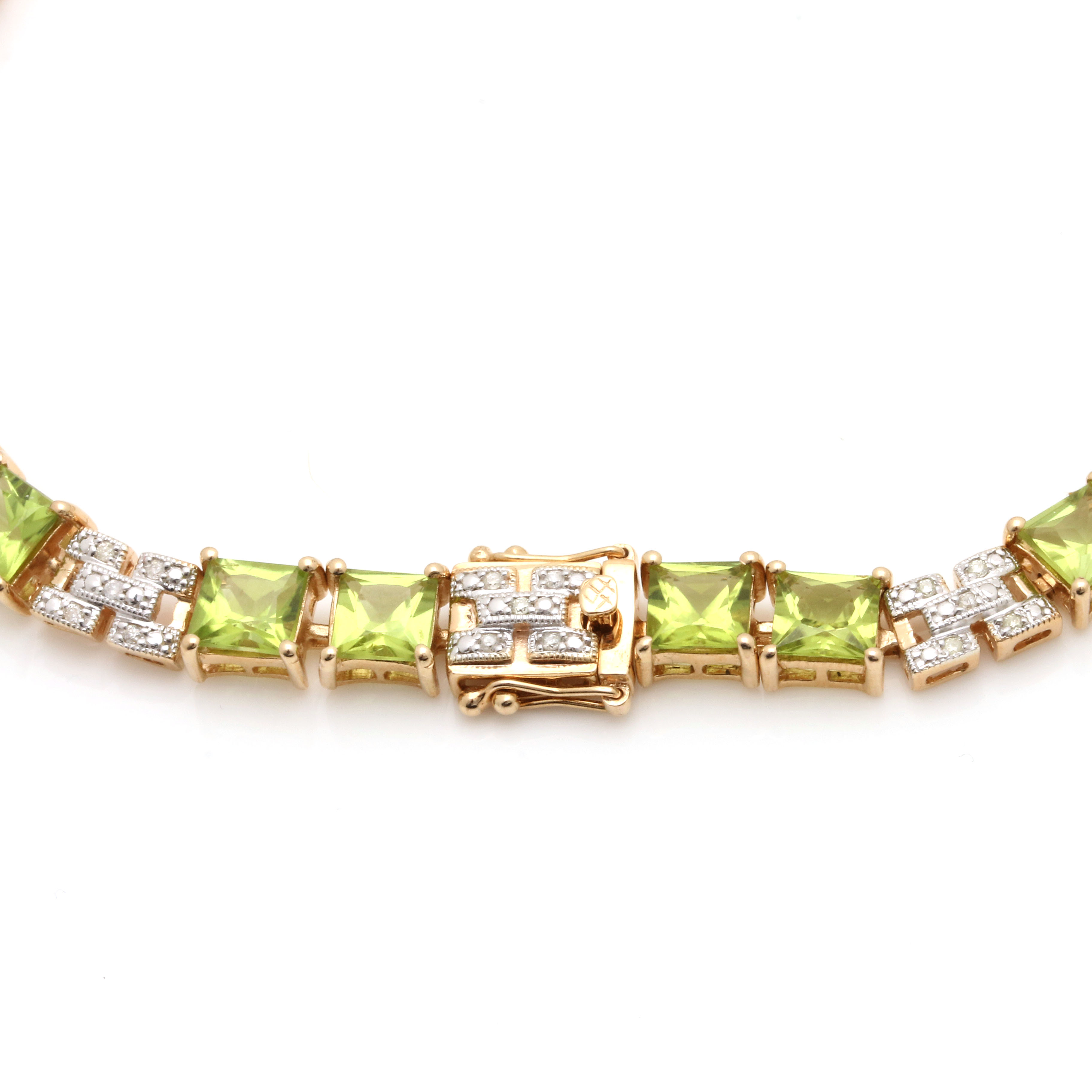 Orianne Gold Wash on Sterling Silver Peridot Jewelry