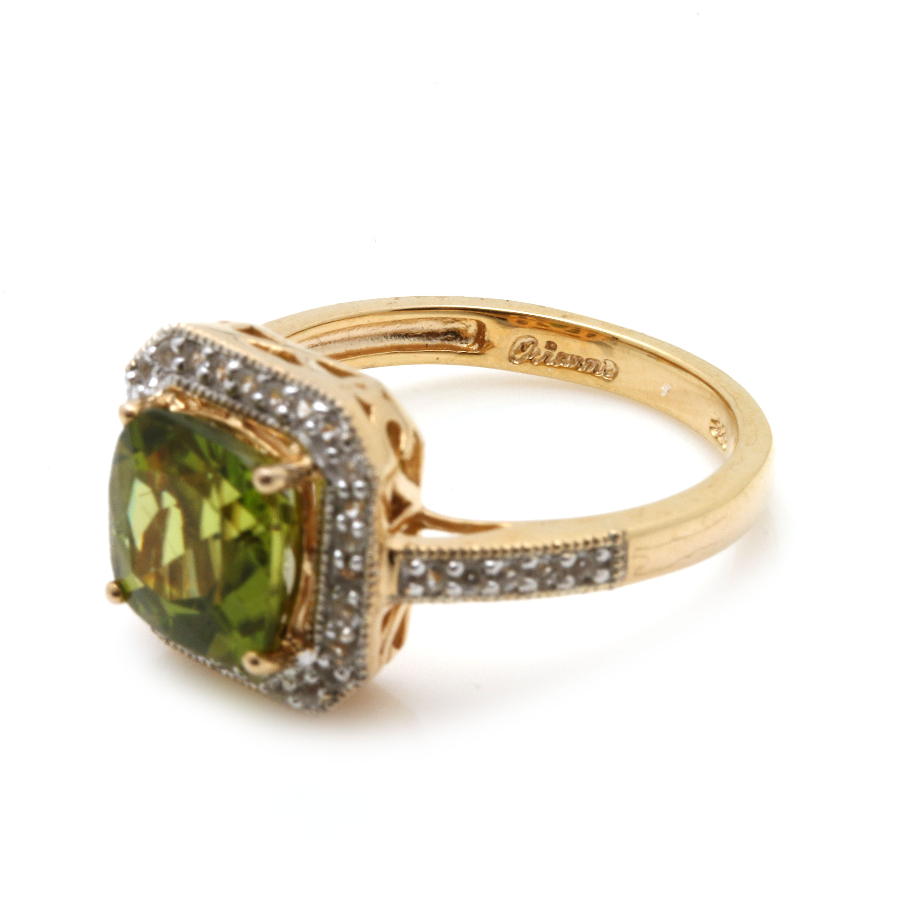 Orianne Gold Wash on Sterling Silver Peridot Jewelry