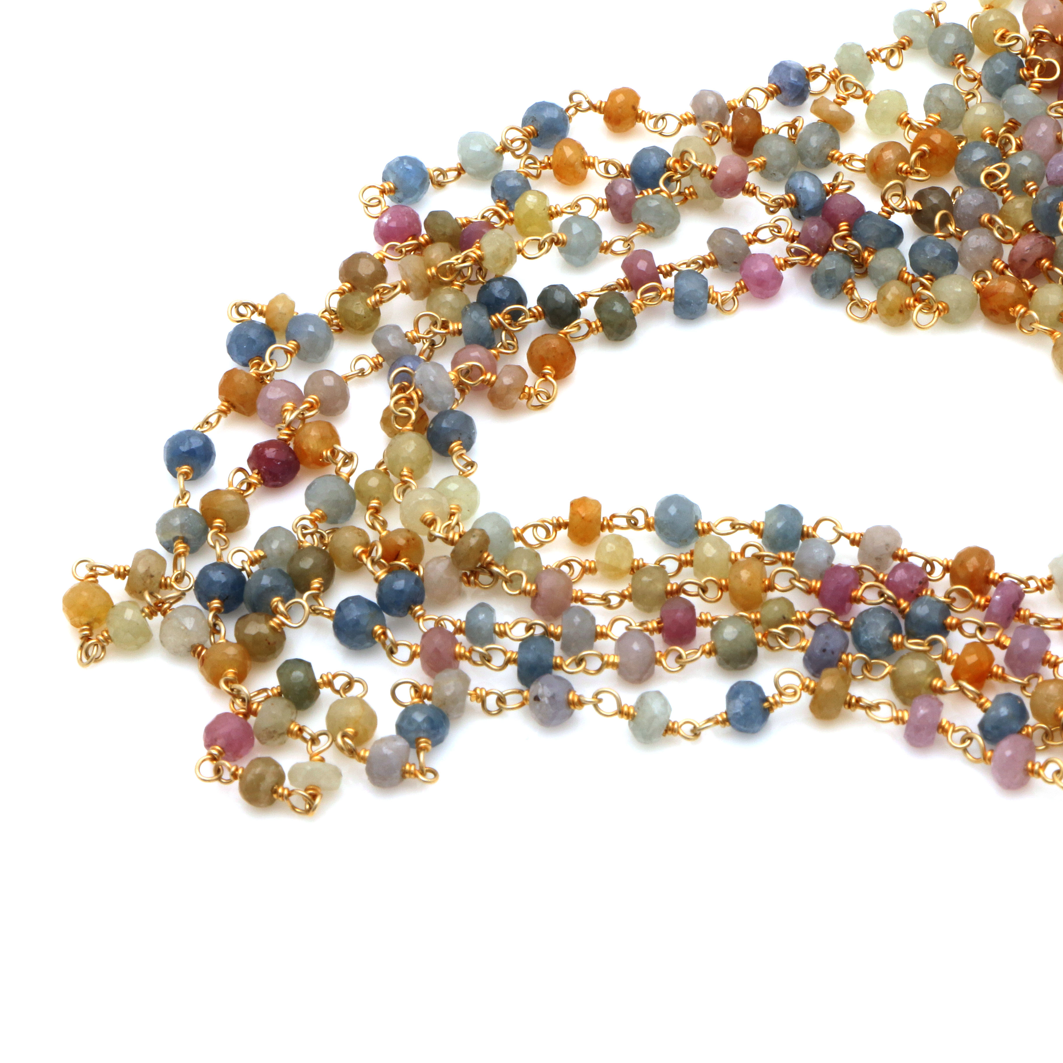 Sterling Silver and Colored Stone Necklace