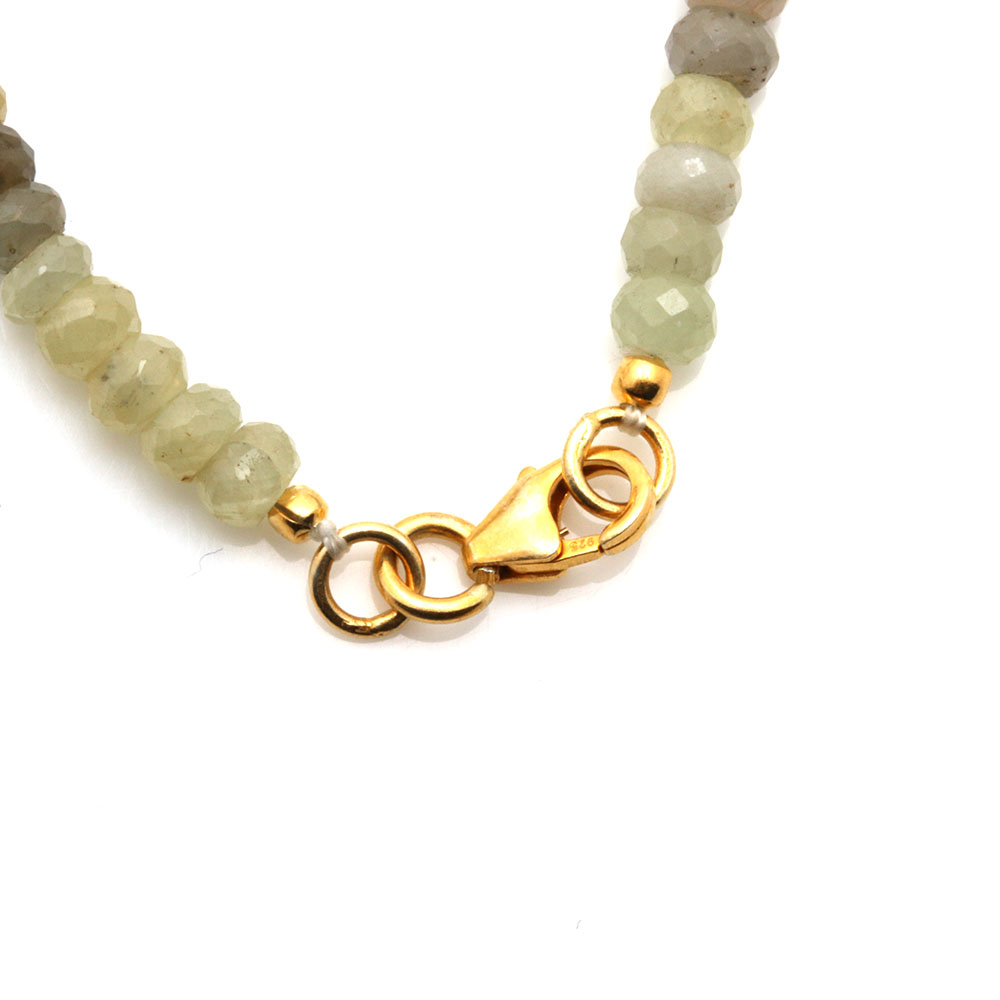 Sterling Silver and Colored Stone Necklace