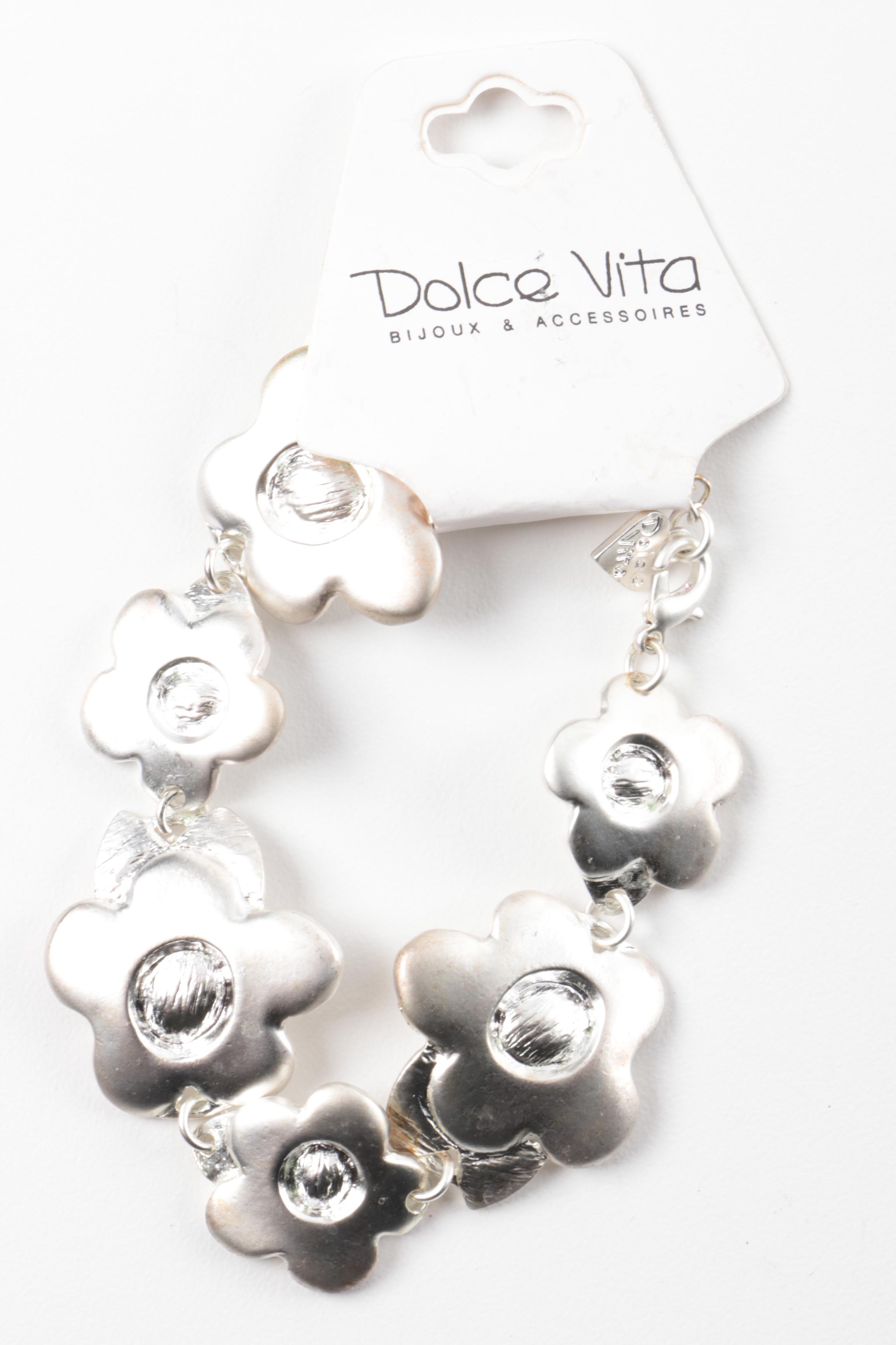 Assortment of Dolce Vita Gold and Silver Tone Jewelry Including Glass Accents