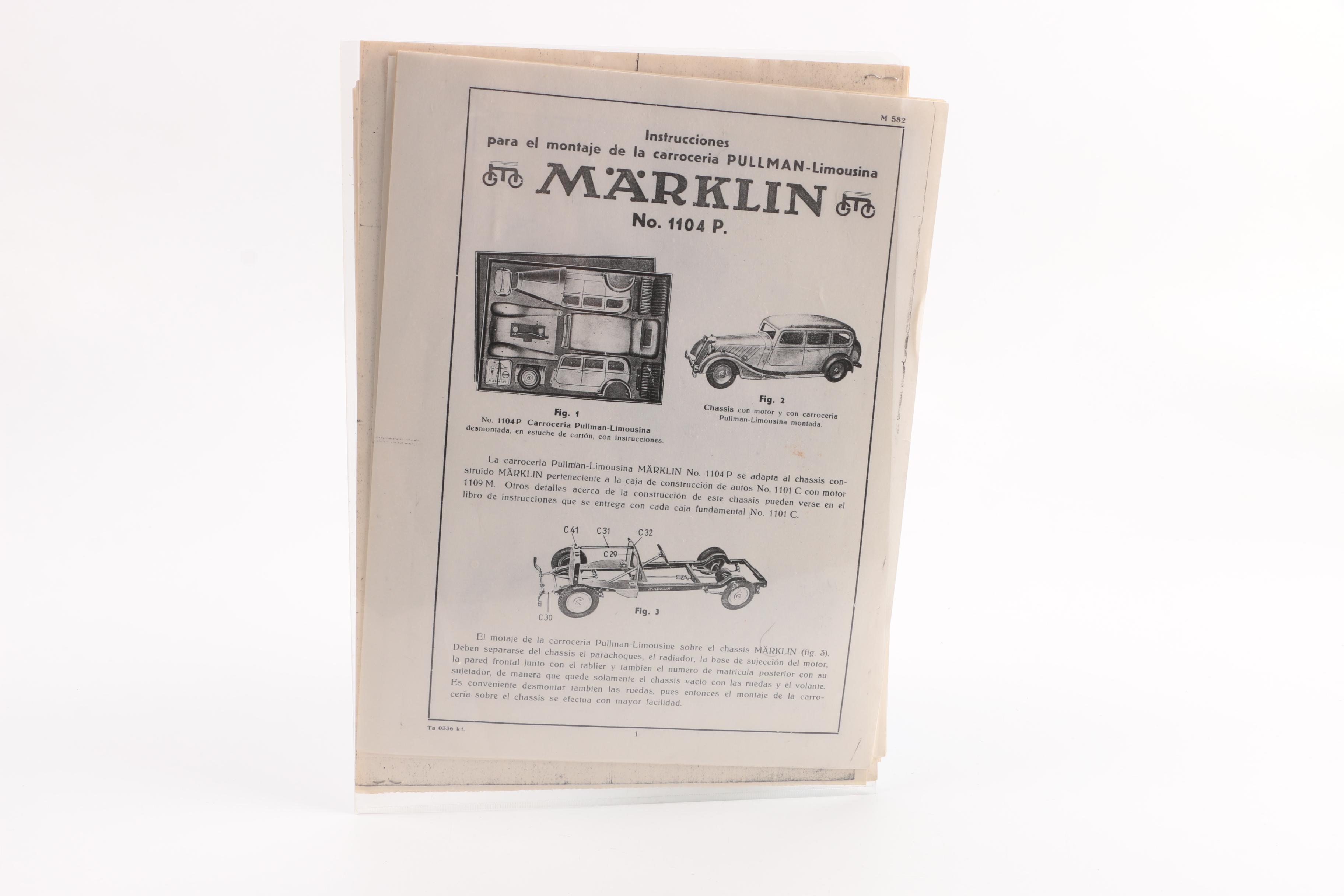 Märklin Model 1104 Tin Wind-Up Pullman Limousine