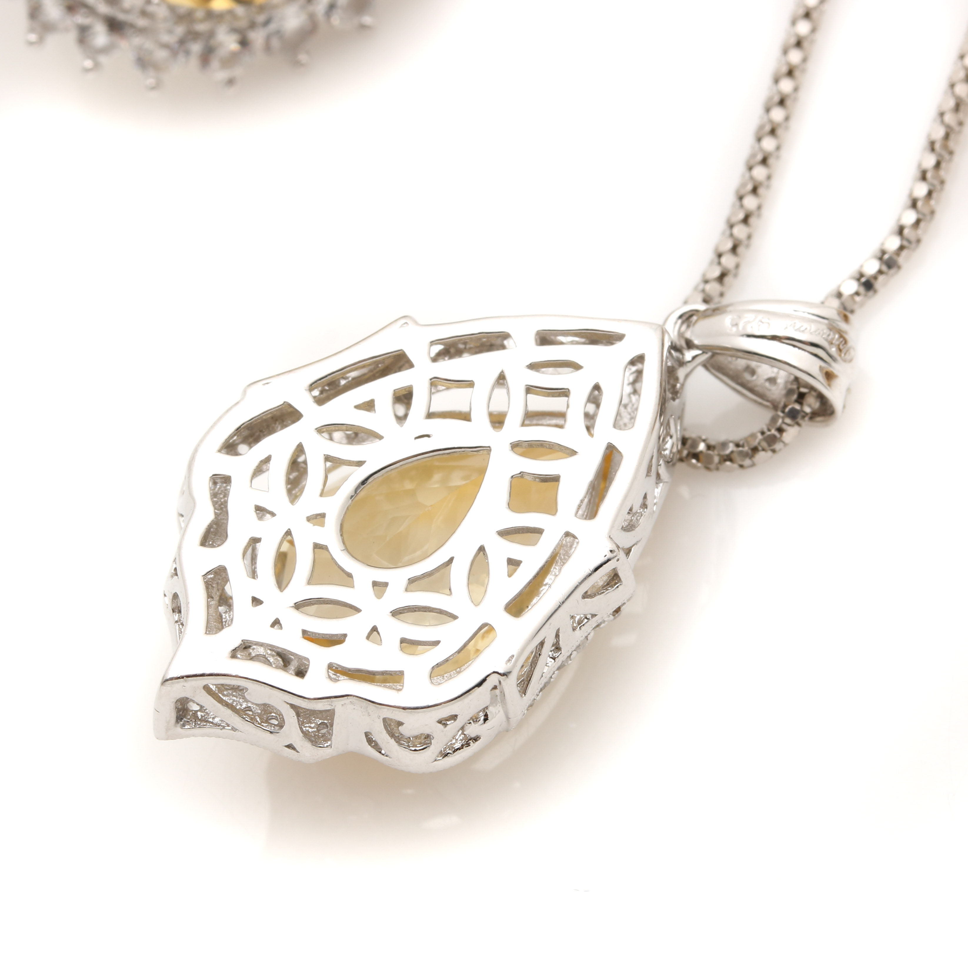 Orianne Sterling Silver Citrine, Star Ruby and White Topaz Jewelry