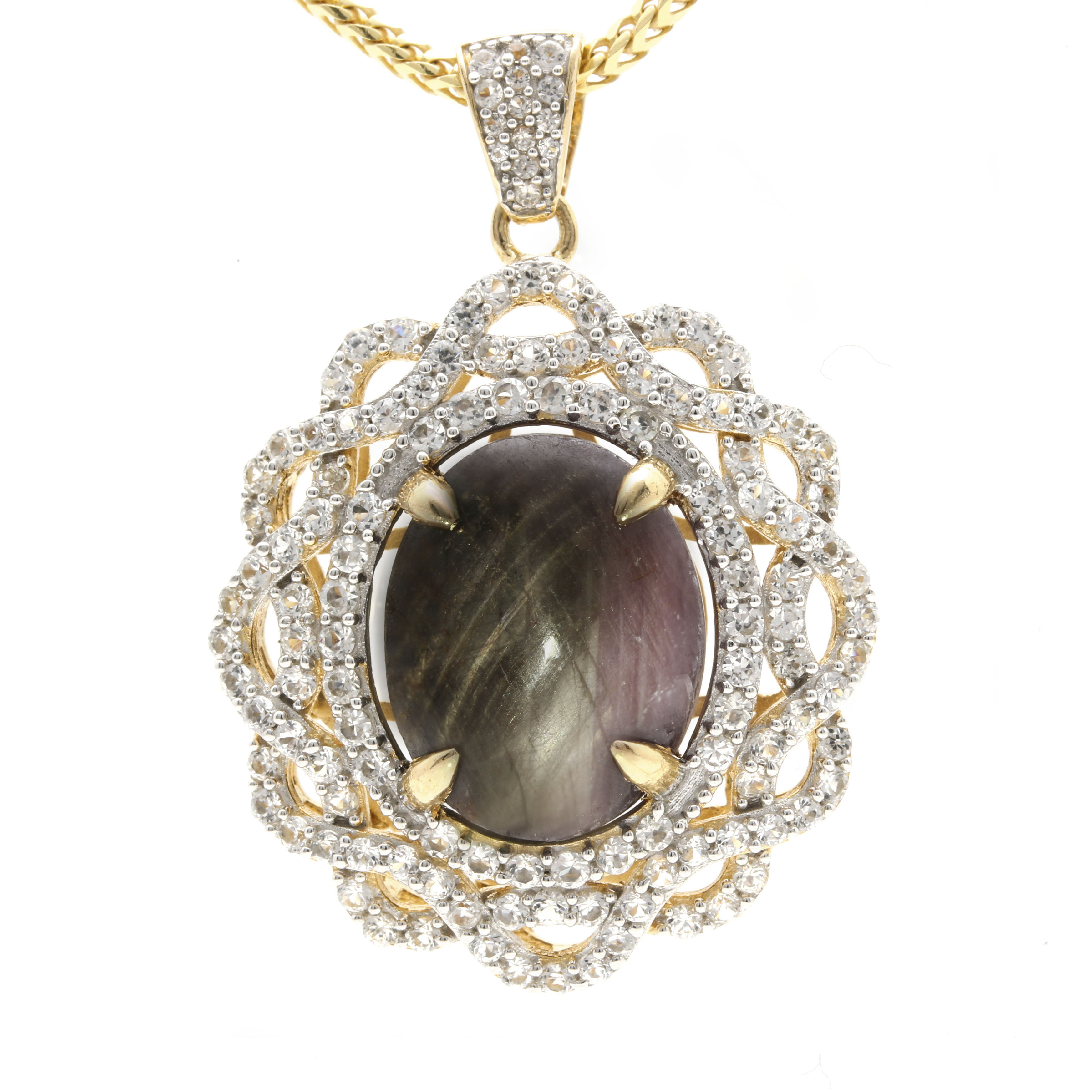 Orianne Sterling Silver Citrine, Star Ruby and White Topaz Jewelry