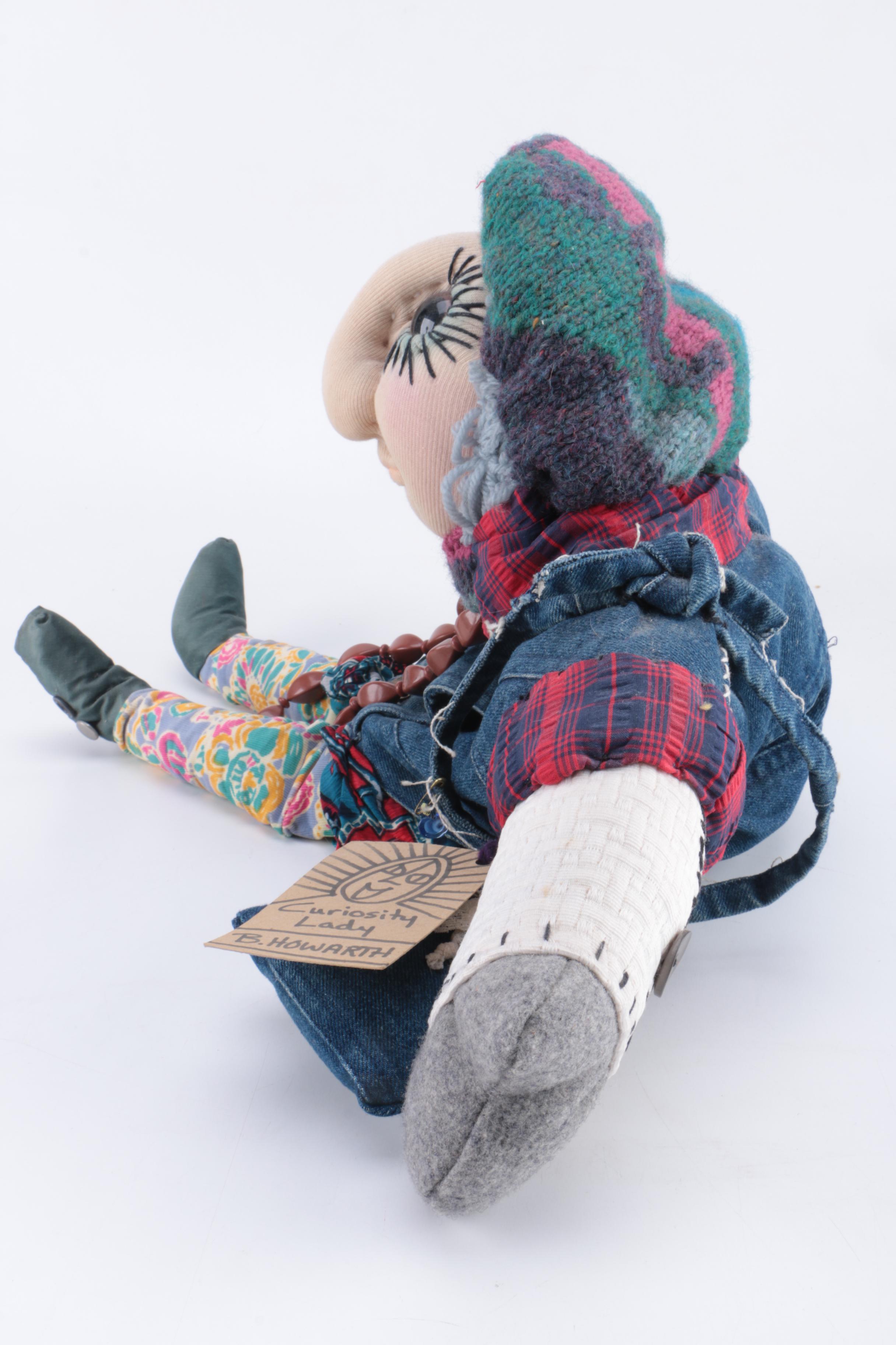 Curiosity Lady Cloth Dolls and Kirkham Puppet