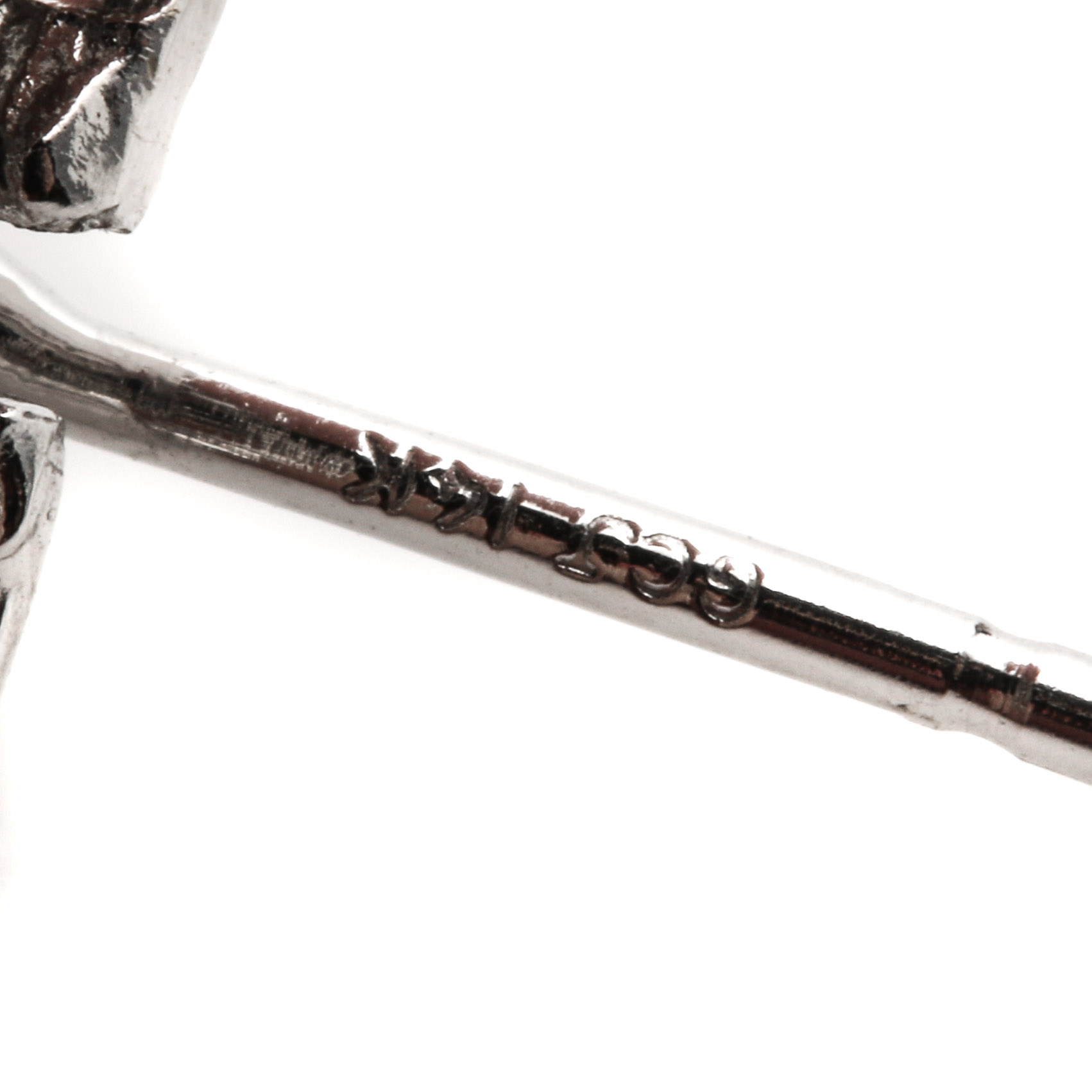 14K White Gold 3.92 CTW Sapphire and Diamond Earrings