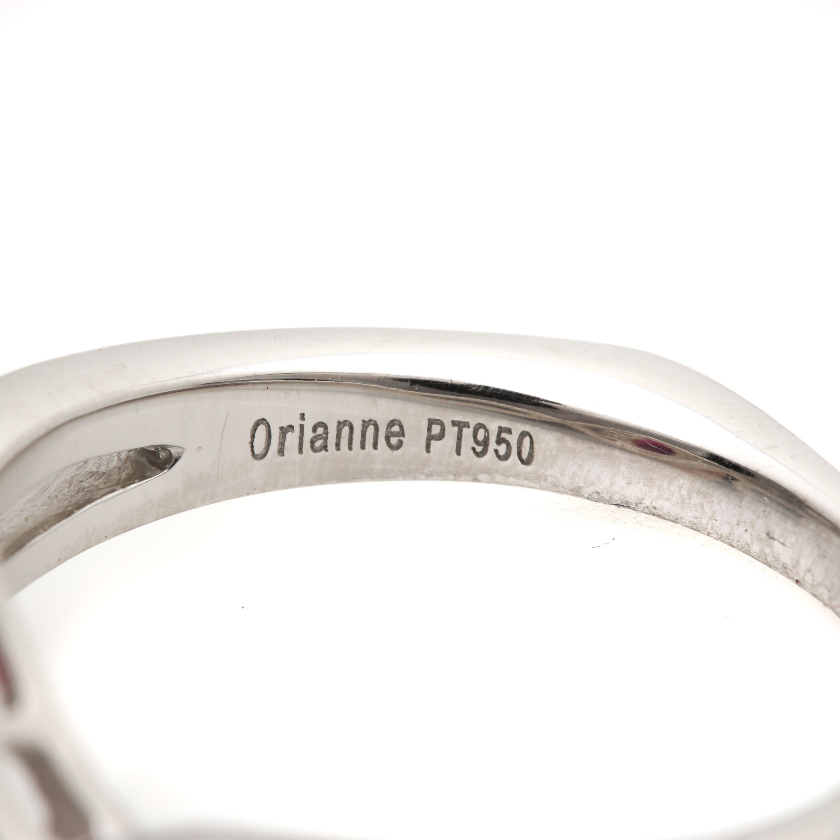 Orianne Collins Platinum 1.03 CT Ruby and Diamond Ring