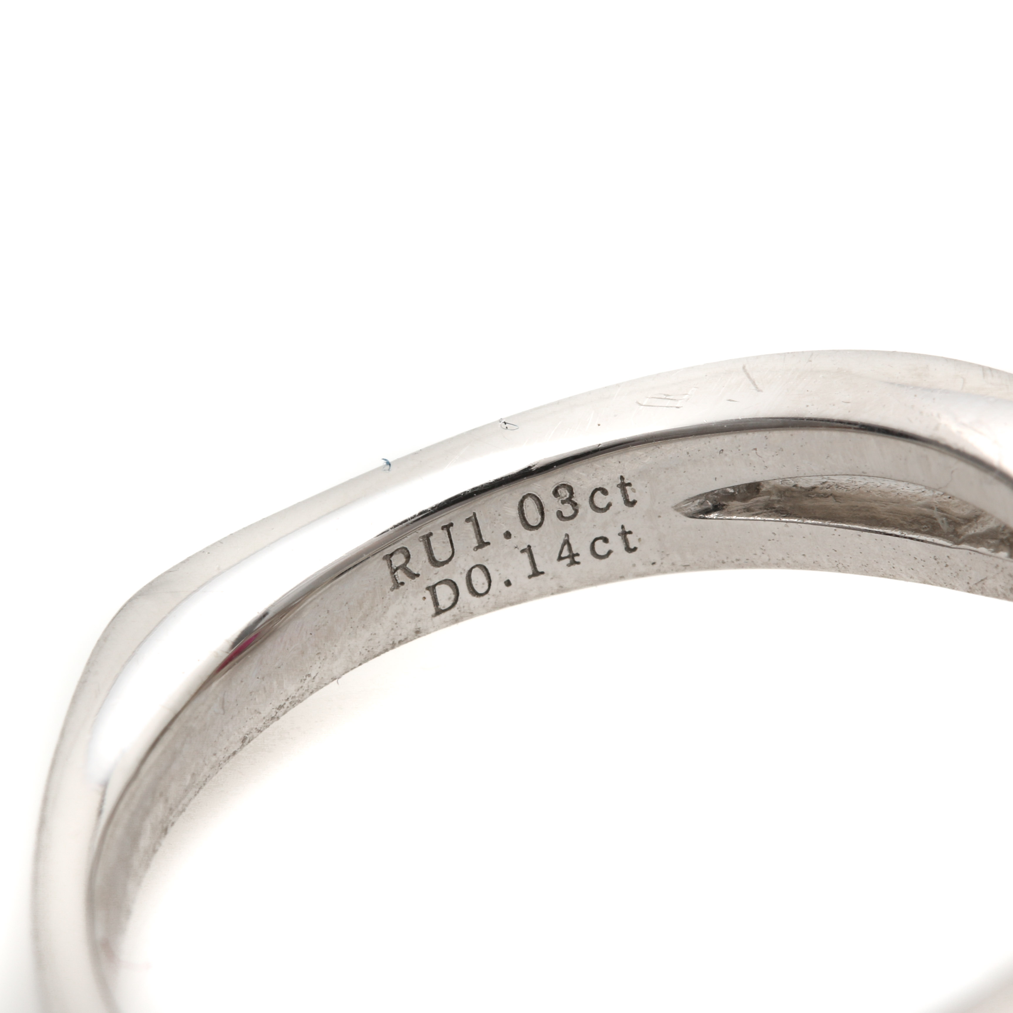 Orianne Collins Platinum 1.03 CT Ruby and Diamond Ring